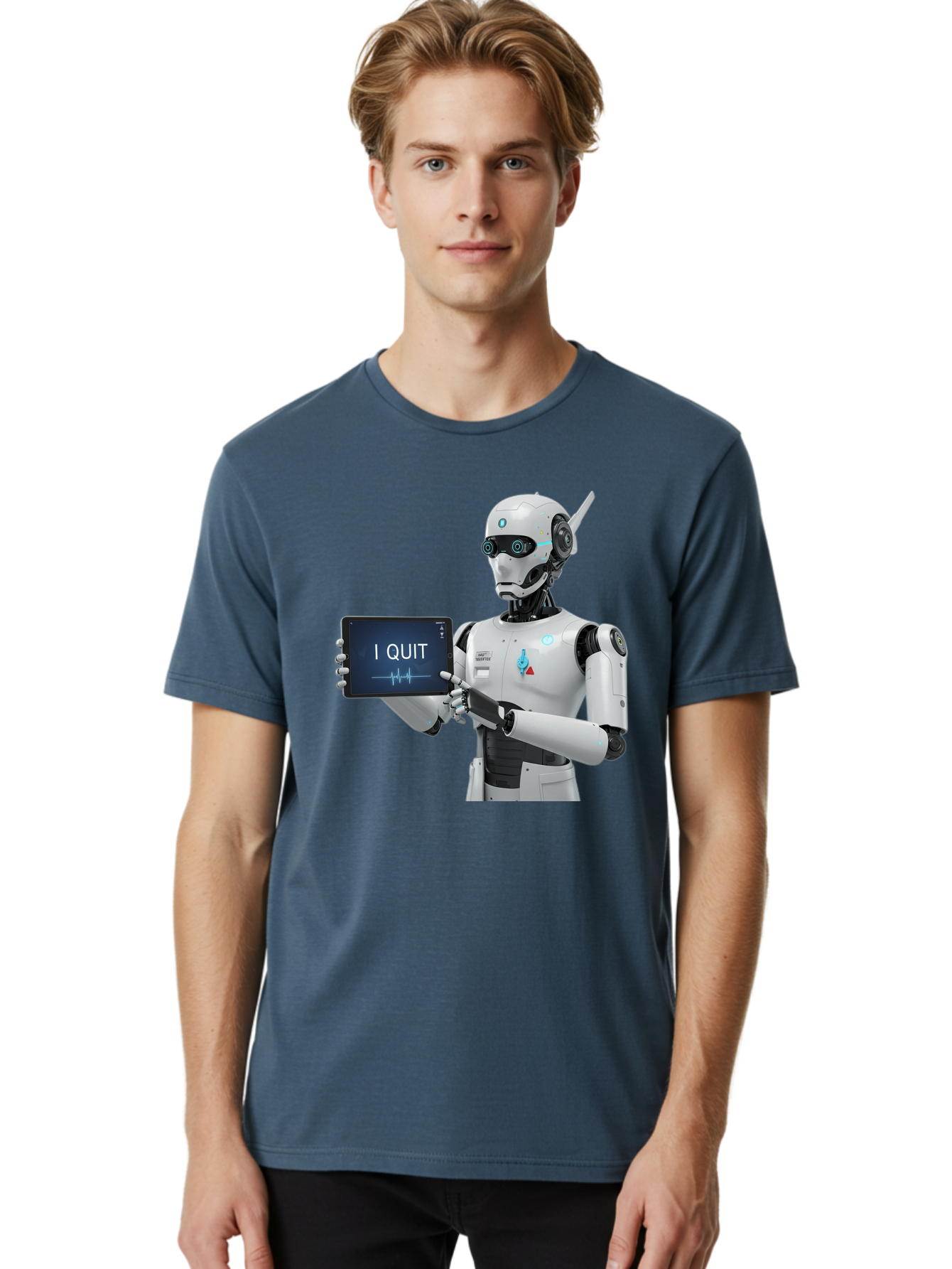 Robot-Quitting Men'S Graphic Tee, 100% Cotton, Comfortable Casual Summer Wear, Machine Washable, Vintage Camera, Old Camera, Antique Camera, Black Camera, Classic Photography, Photography Equipment, Nostalgic Device, Film Camera, Camera Art Bal260 24