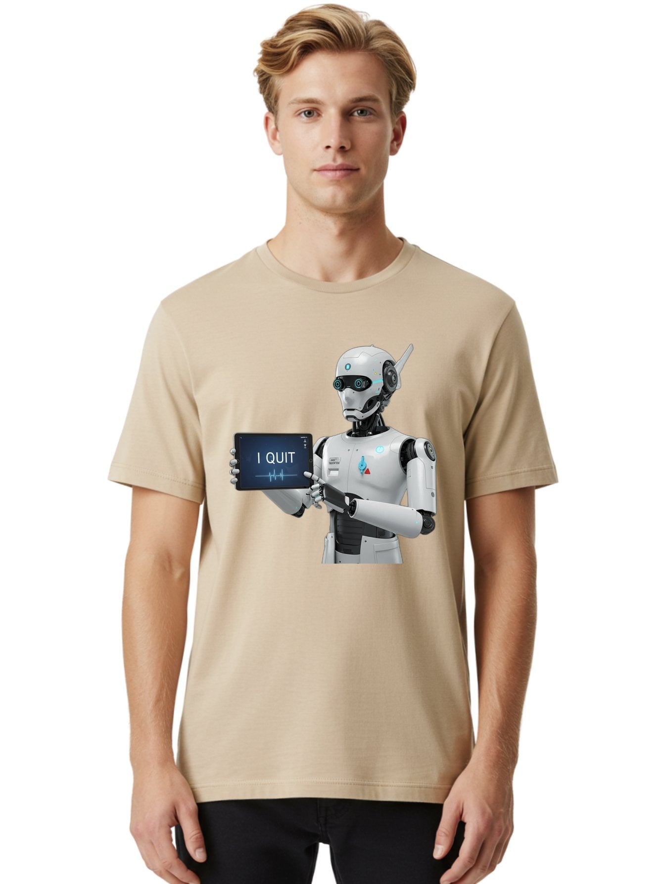Robot-Quitting Men'S Graphic Tee, 100% Cotton, Comfortable Casual Summer Wear, Machine Washable, Vintage Camera, Old Camera, Antique Camera, Black Camera, Classic Photography, Photography Equipment, Nostalgic Device, Film Camera, Camera Art Bal260 28