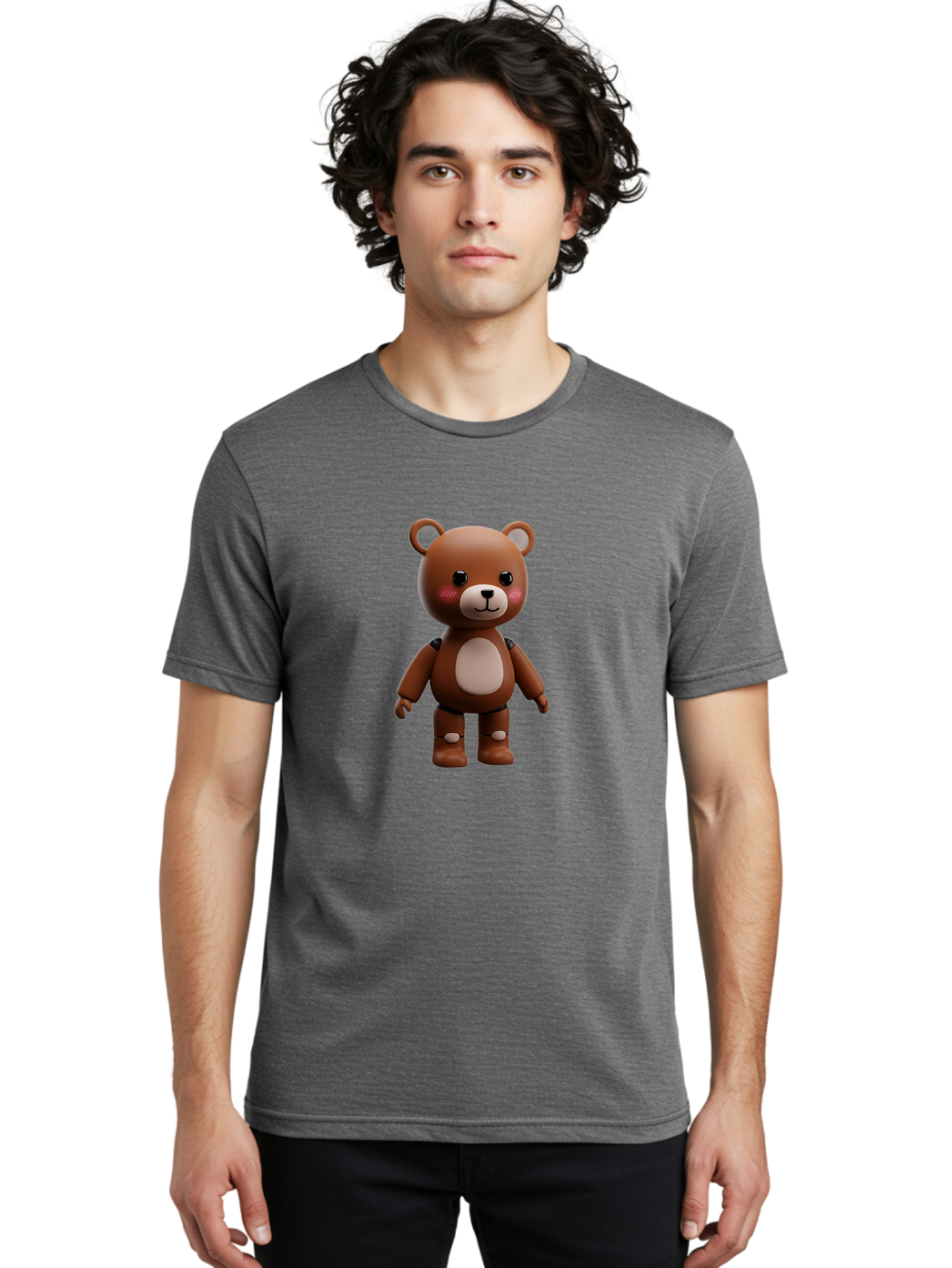 Robot-Teddy-Bear Men'S Graphic Tee, 100% Cotton, Comfortable Casual Summer Wear, Machine Washable, Vintage Camera, Old Camera, Antique Camera, Black Camera, Classic Photography, Photography Equipment, Nostalgic Device, Film Camera, Camera Art Bal261 29