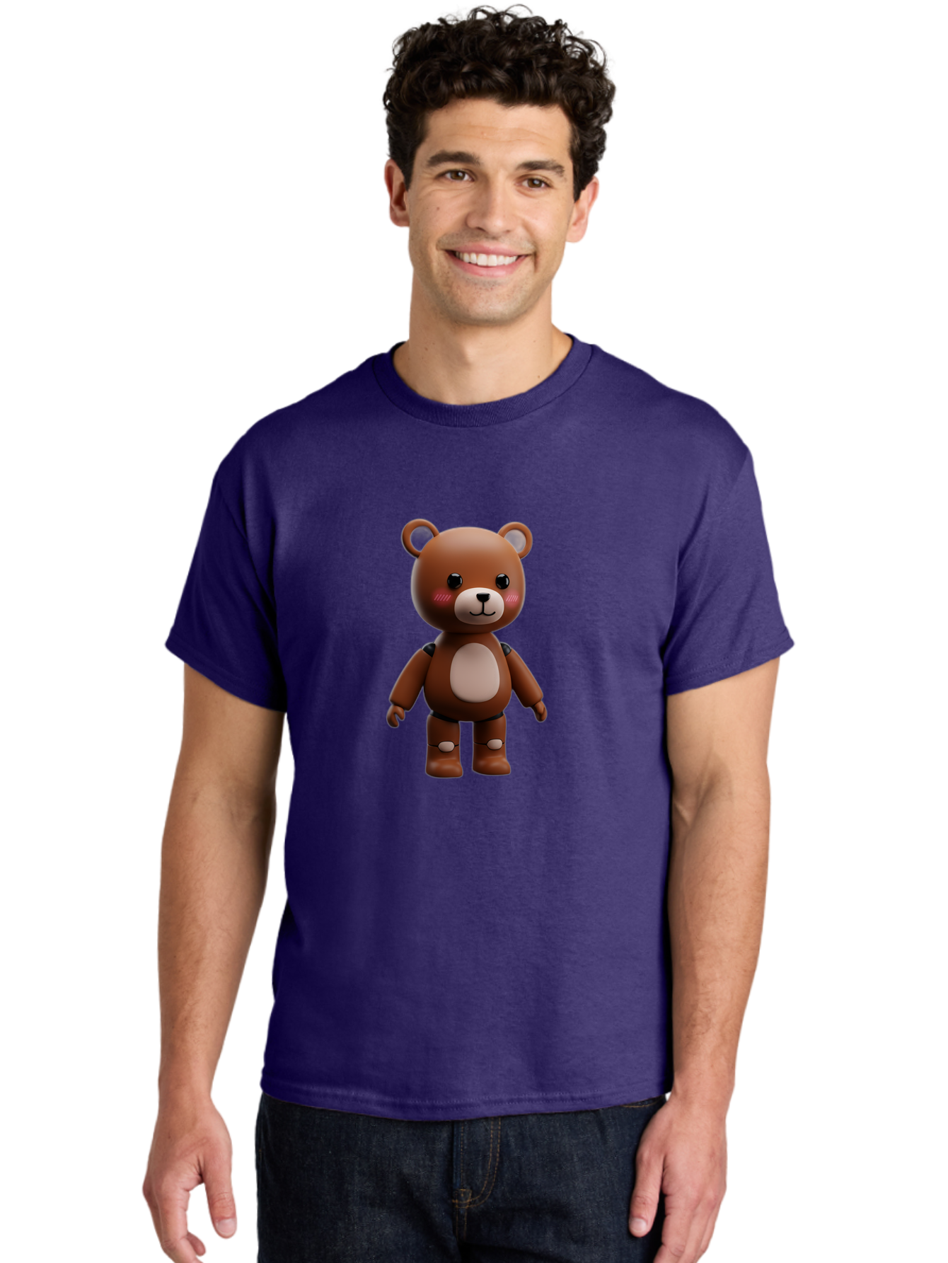 Robot-Teddy-Bear Men'S Graphic Tee, 100% Cotton, Comfortable Casual Summer Wear, Machine Washable, Vintage Camera, Old Camera, Antique Camera, Black Camera, Classic Photography, Photography Equipment, Nostalgic Device, Film Camera, Camera Art Bal261 21