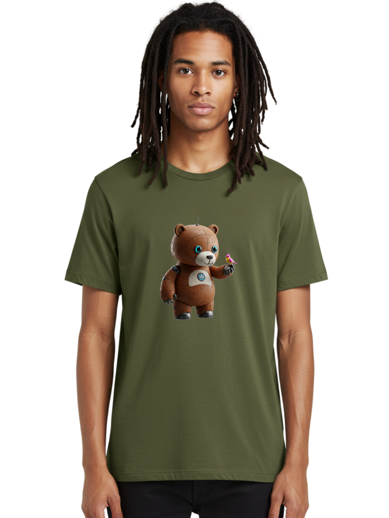 Robot-Teddy Men'S Graphic Tee, 100% Cotton, Comfortable Casual Summer Wear, Machine Washable, Vintage Camera, Old Camera, Antique Camera, Black Camera, Classic Photography, Photography Equipment, Nostalgic Device, Film Camera, Camera Art Bal262 26