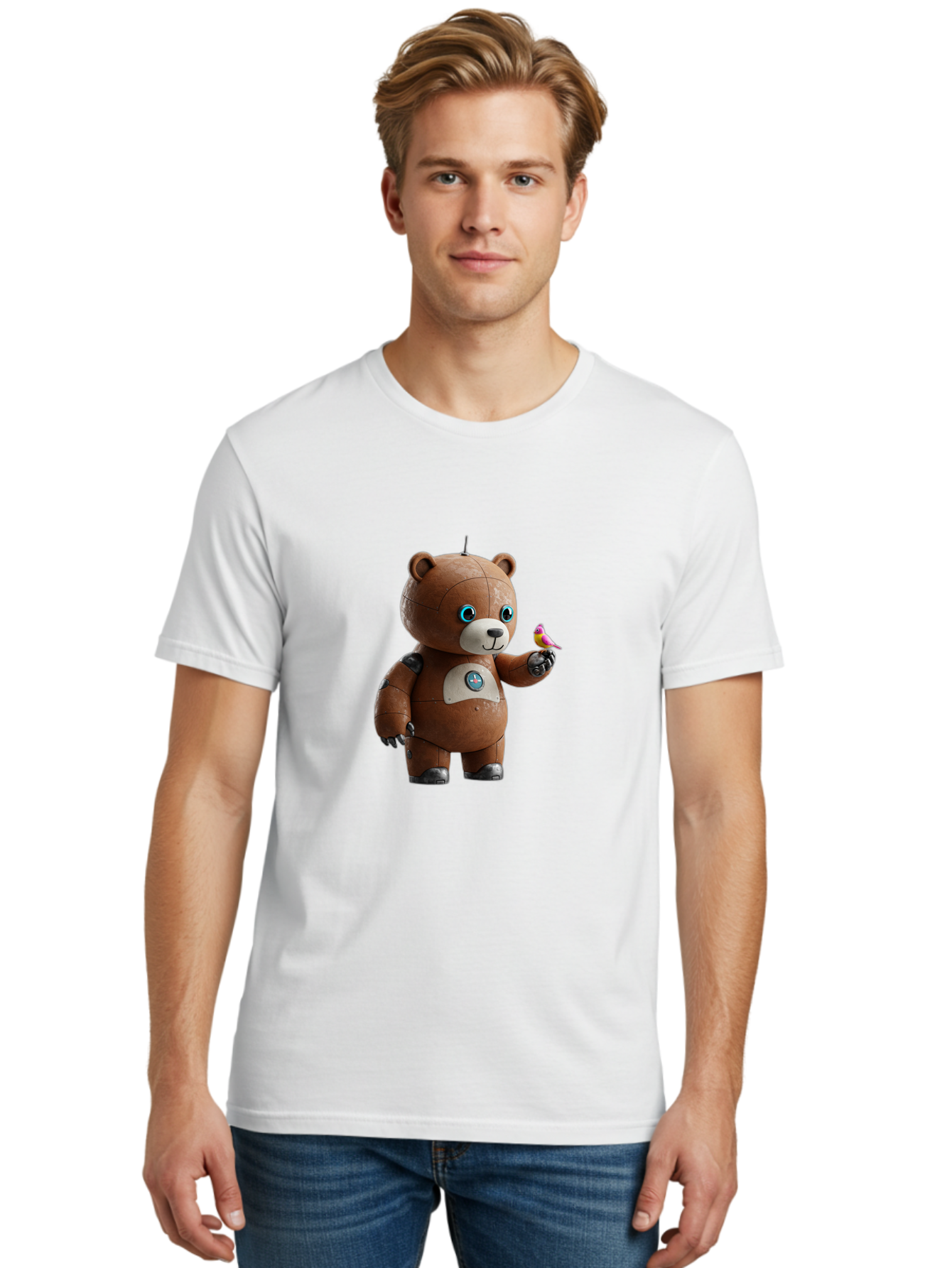 Robot-Teddy Men'S Graphic Tee, 100% Cotton, Comfortable Casual Summer Wear, Machine Washable, Vintage Camera, Old Camera, Antique Camera, Black Camera, Classic Photography, Photography Equipment, Nostalgic Device, Film Camera, Camera Art Bal262 16