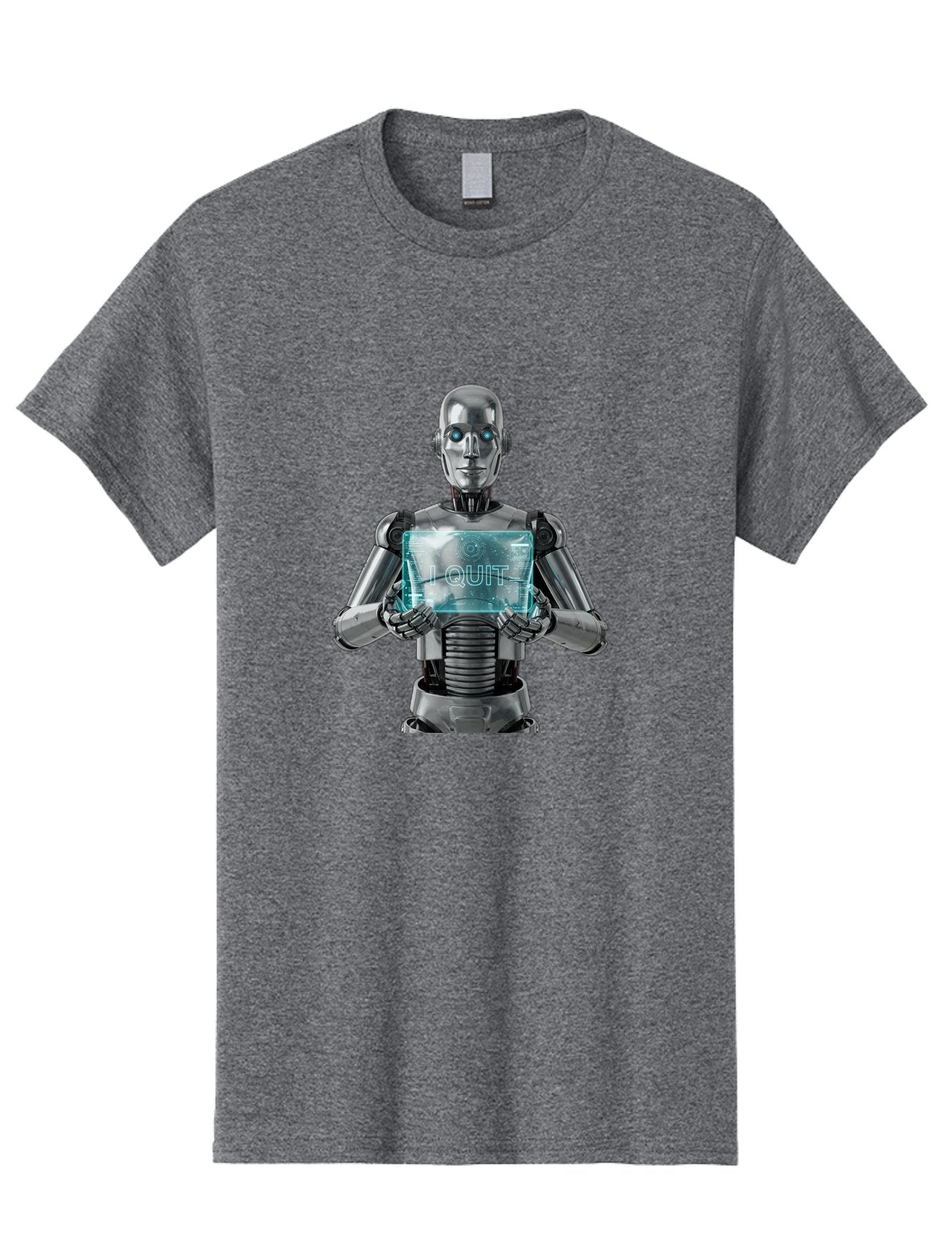 Robot-With-I-Quit Men'S Graphic Tee, 100% Cotton, Comfortable Casual Summer Wear, Machine Washable, Vintage Camera, Old Camera, Antique Camera, Black Camera, Classic Photography, Photography Equipment, Nostalgic Device, Film Camera, Camera Art Bal264 14
