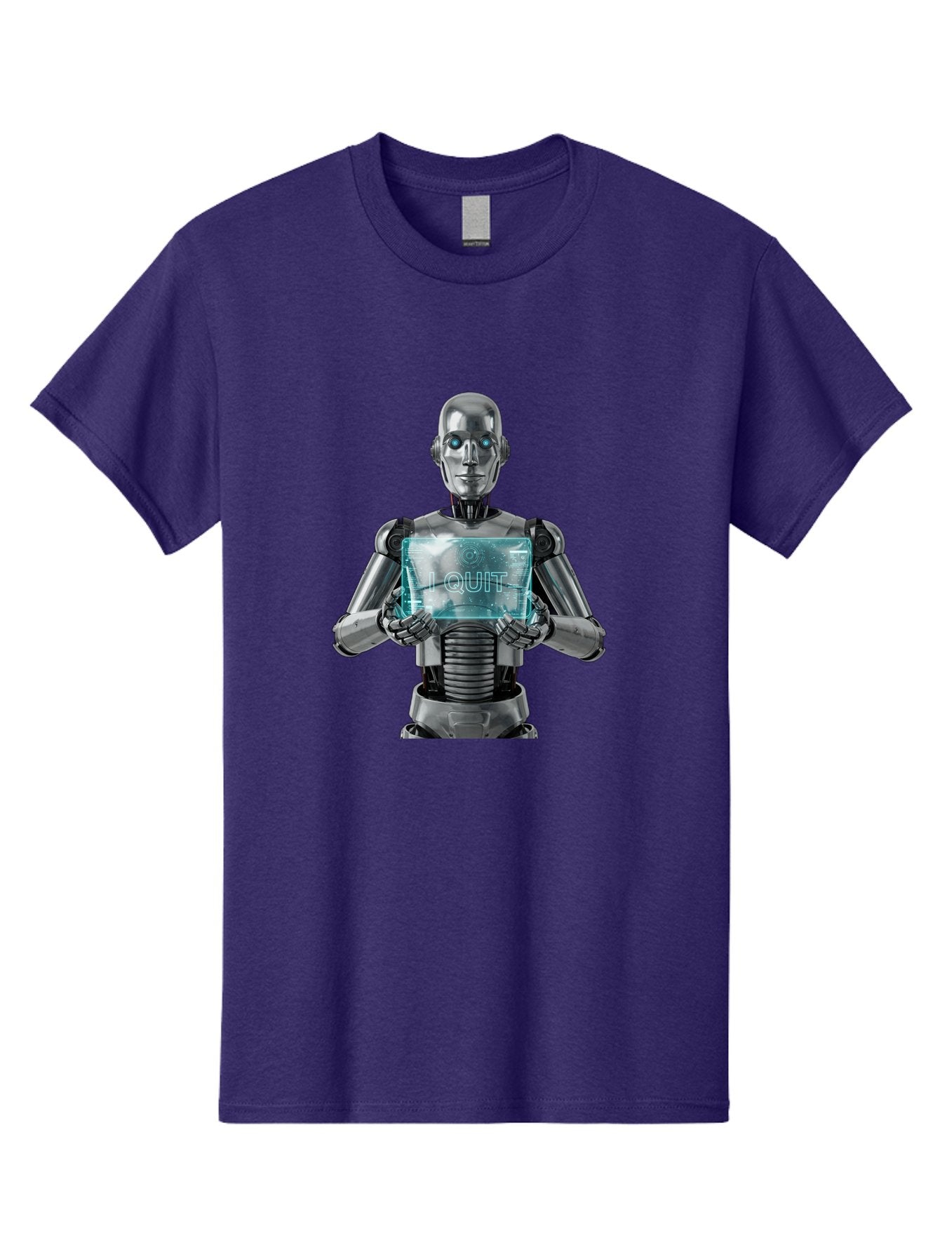 Robot-With-I-Quit Men'S Graphic Tee, 100% Cotton, Comfortable Casual Summer Wear, Machine Washable, Vintage Camera, Old Camera, Antique Camera, Black Camera, Classic Photography, Photography Equipment, Nostalgic Device, Film Camera, Camera Art Bal264 11