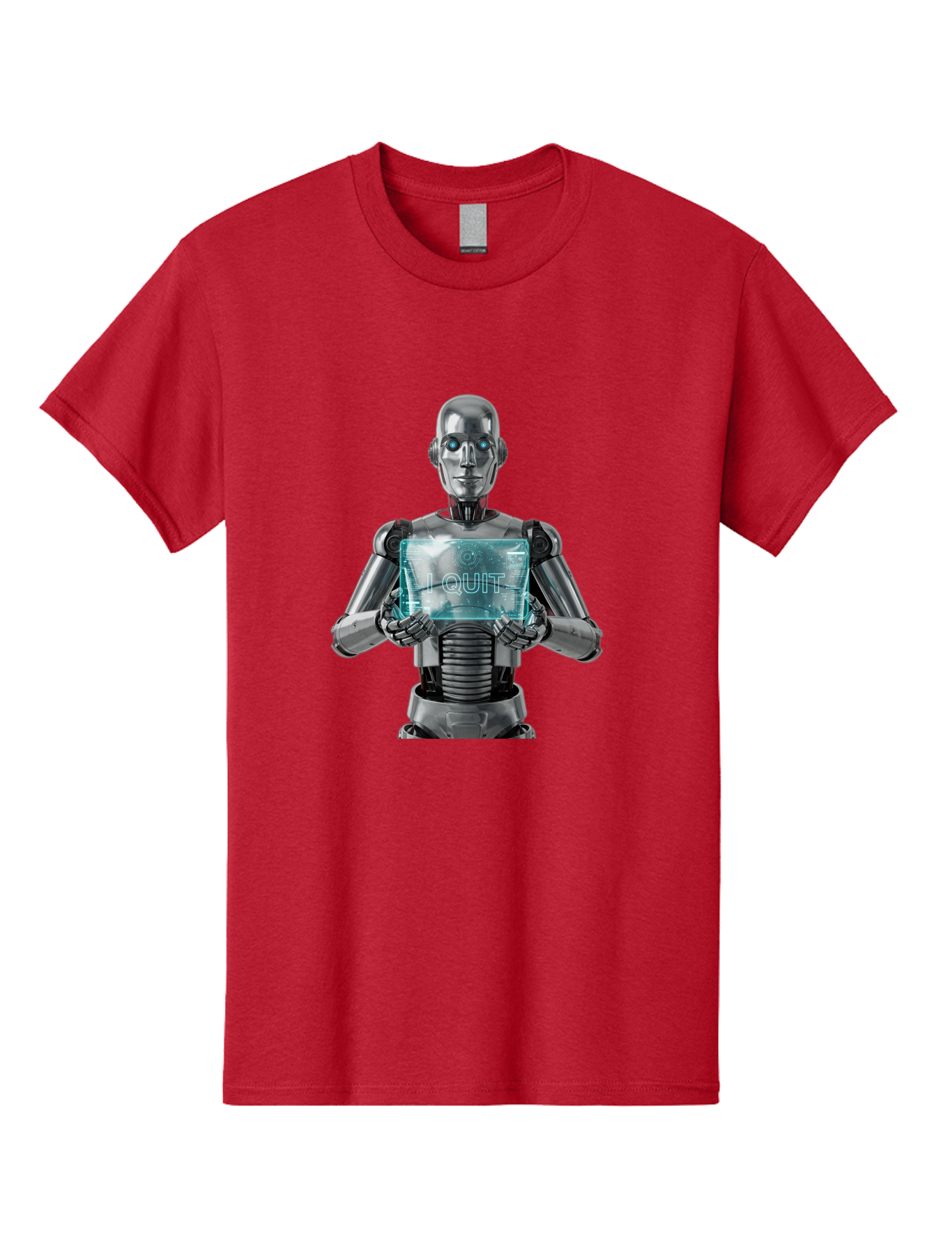 Robot-With-I-Quit Men'S Graphic Tee, 100% Cotton, Comfortable Casual Summer Wear, Machine Washable, Vintage Camera, Old Camera, Antique Camera, Black Camera, Classic Photography, Photography Equipment, Nostalgic Device, Film Camera, Camera Art Bal264 12