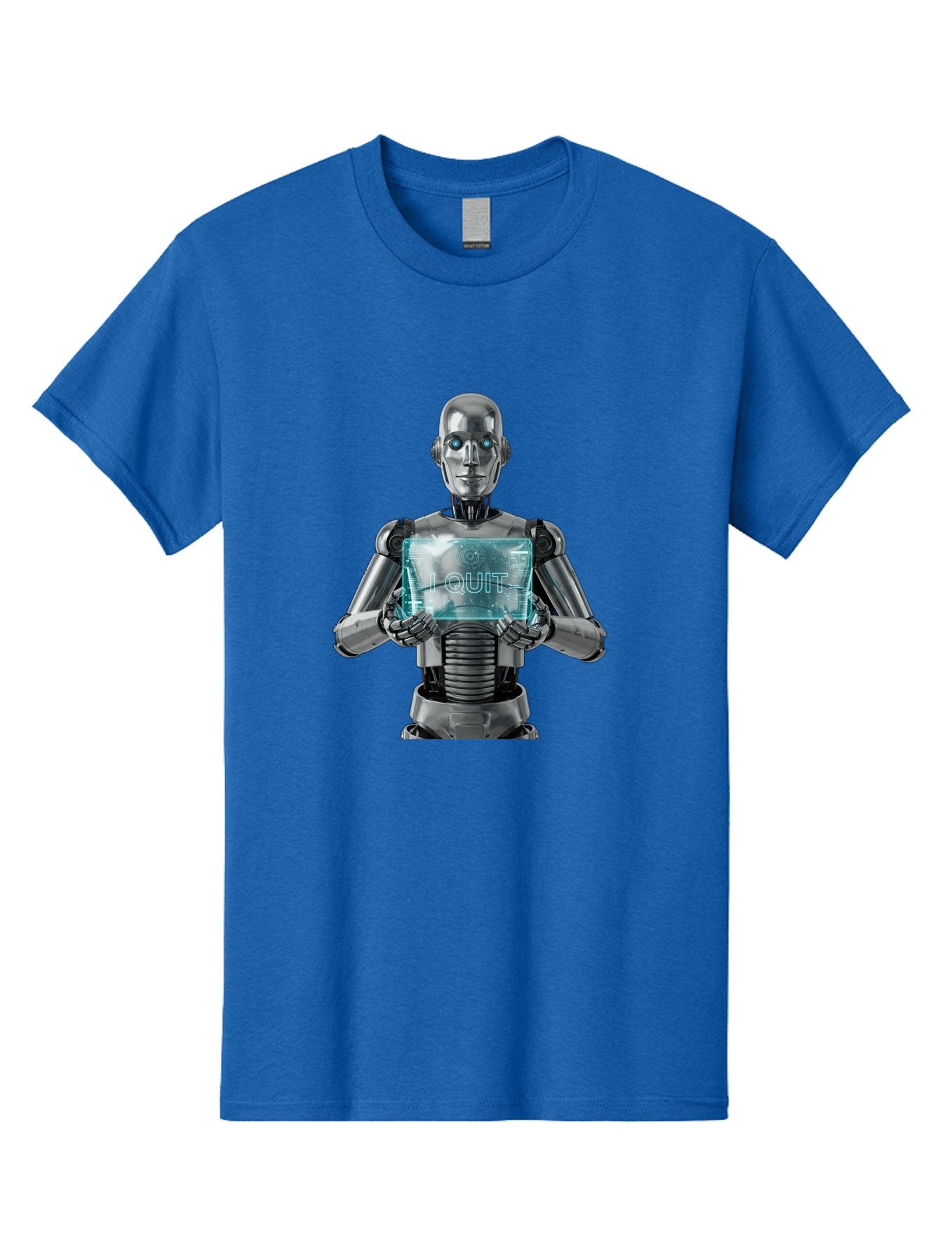 Robot-With-I-Quit Men'S Graphic Tee, 100% Cotton, Comfortable Casual Summer Wear, Machine Washable, Vintage Camera, Old Camera, Antique Camera, Black Camera, Classic Photography, Photography Equipment, Nostalgic Device, Film Camera, Camera Art Bal264 9