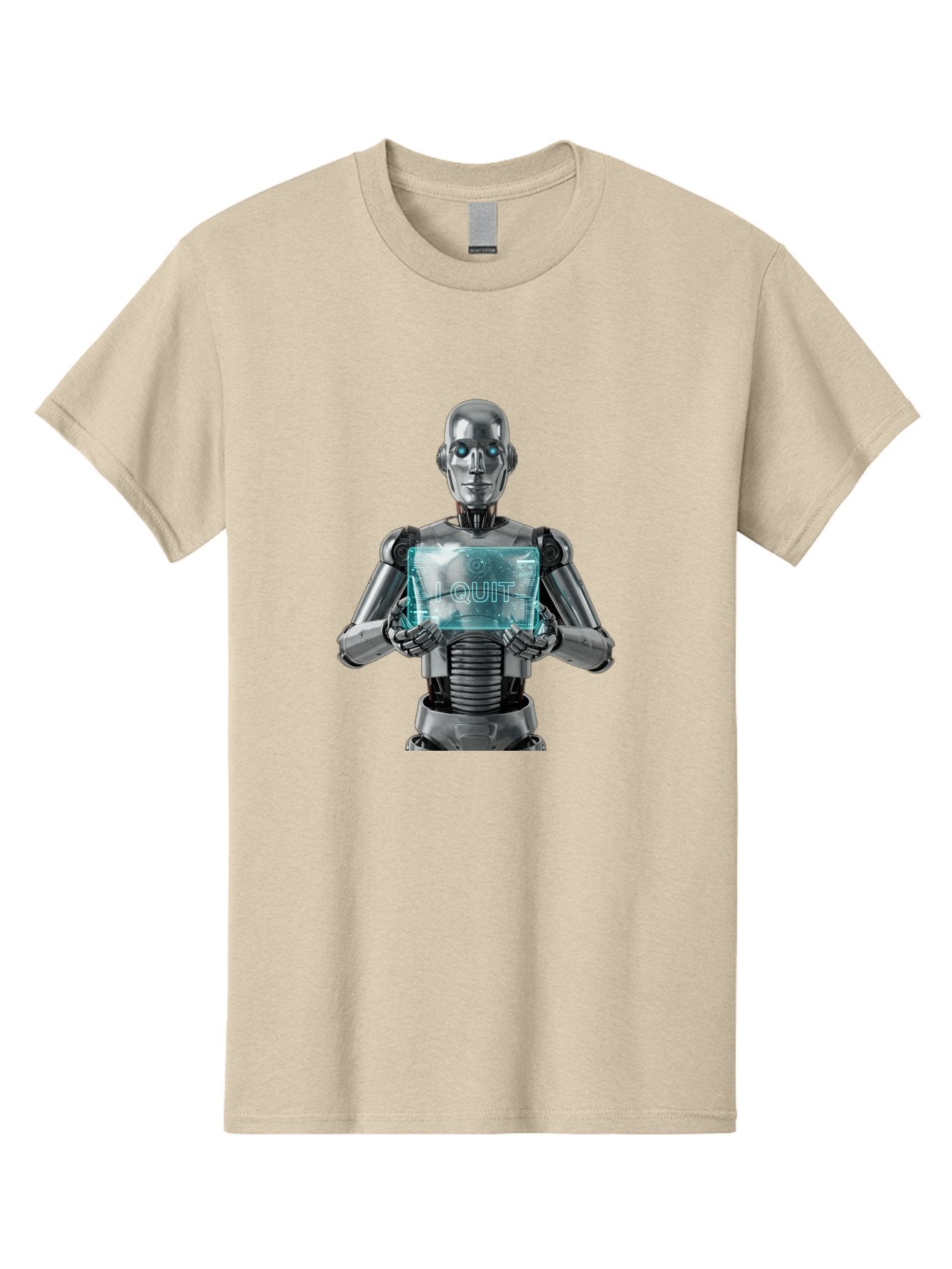 Robot-With-I-Quit Men'S Graphic Tee, 100% Cotton, Comfortable Casual Summer Wear, Machine Washable, Vintage Camera, Old Camera, Antique Camera, Black Camera, Classic Photography, Photography Equipment, Nostalgic Device, Film Camera, Camera Art Bal264 15