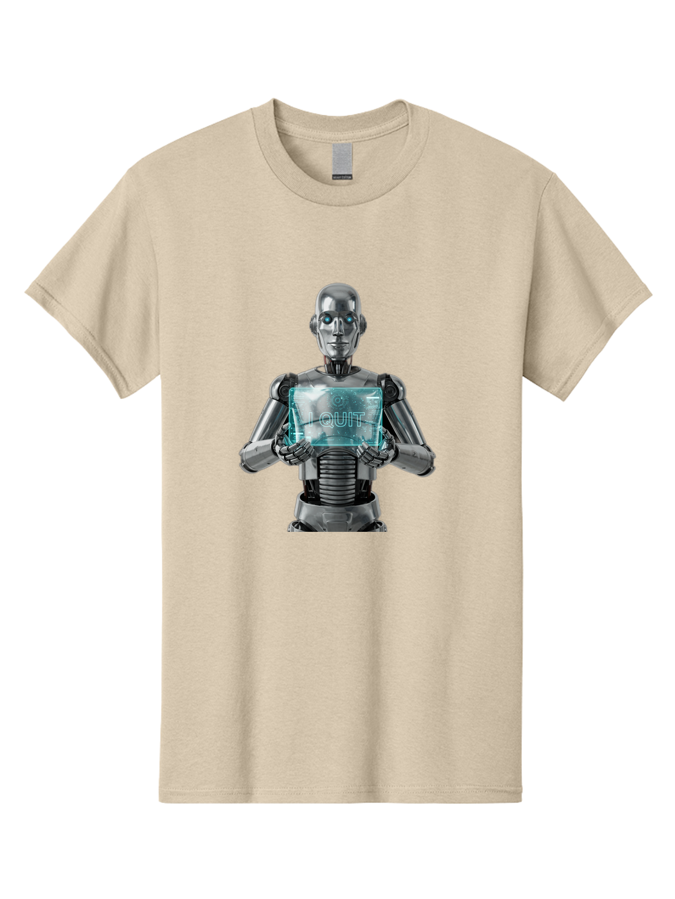 Robot-With-I-Quit Men'S Graphic Tee, 100% Cotton, Comfortable Casual Summer Wear, Machine Washable, Vintage Camera, Old Camera, Antique Camera, Black Camera, Classic Photography, Photography Equipment, Nostalgic Device, Film Camera, Camera Art Bal264