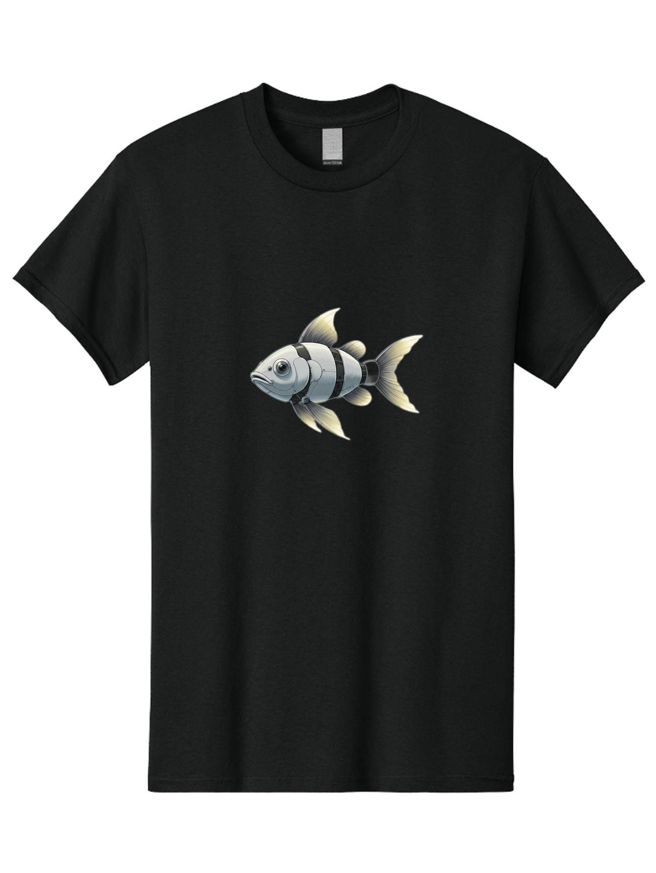 Robotic-Fish-1 Men'S Graphic Tee, 100% Cotton, Comfortable Casual Summer Wear, Machine Washable, Vintage Camera, Old Camera, Antique Camera, Black Camera, Classic Photography, Photography Equipment, Nostalgic Device, Film Camera, Camera Art Bal265 10