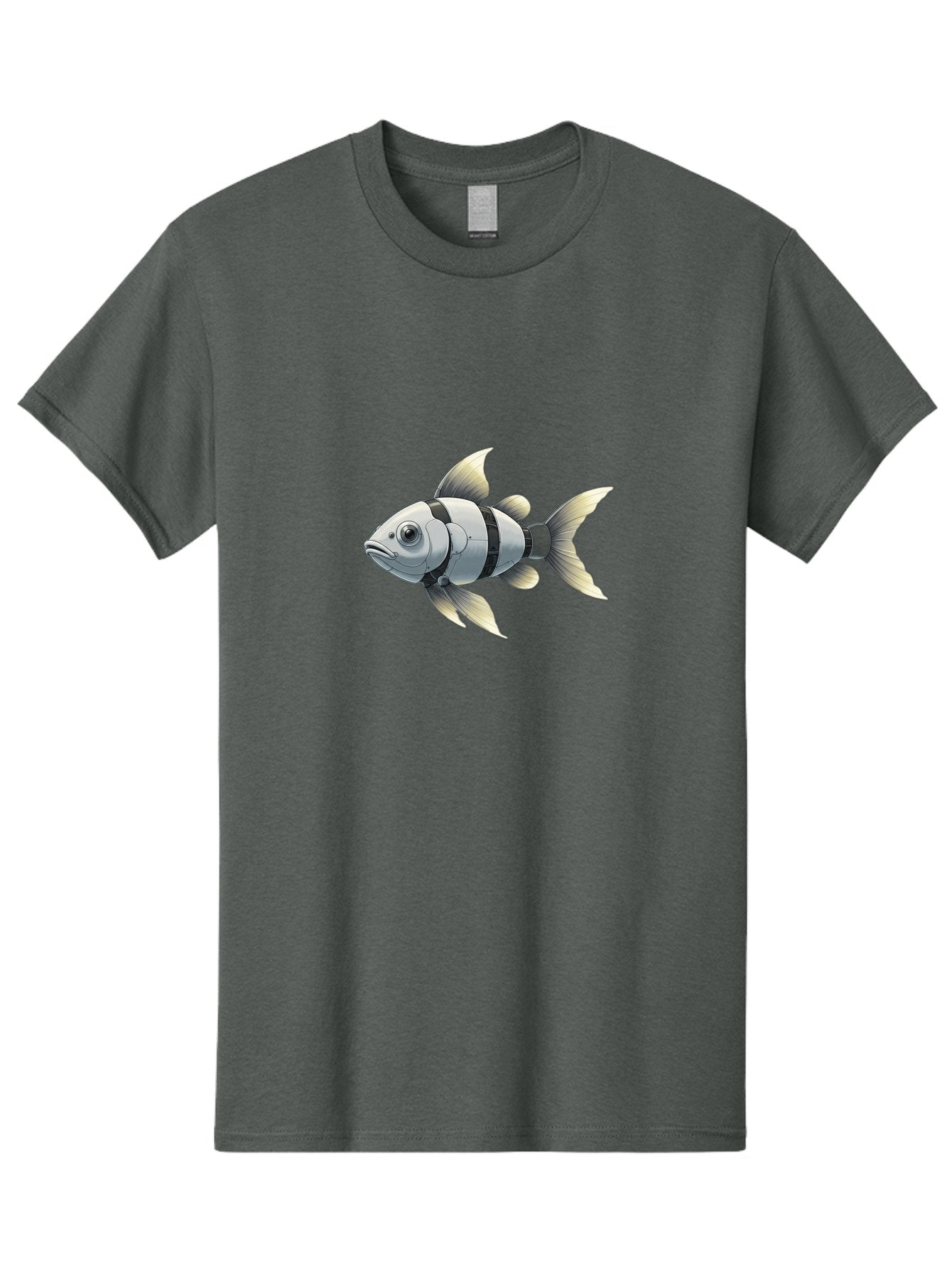 Robotic-Fish-1 Men'S Graphic Tee, 100% Cotton, Comfortable Casual Summer Wear, Machine Washable, Vintage Camera, Old Camera, Antique Camera, Black Camera, Classic Photography, Photography Equipment, Nostalgic Device, Film Camera, Camera Art Bal265 14