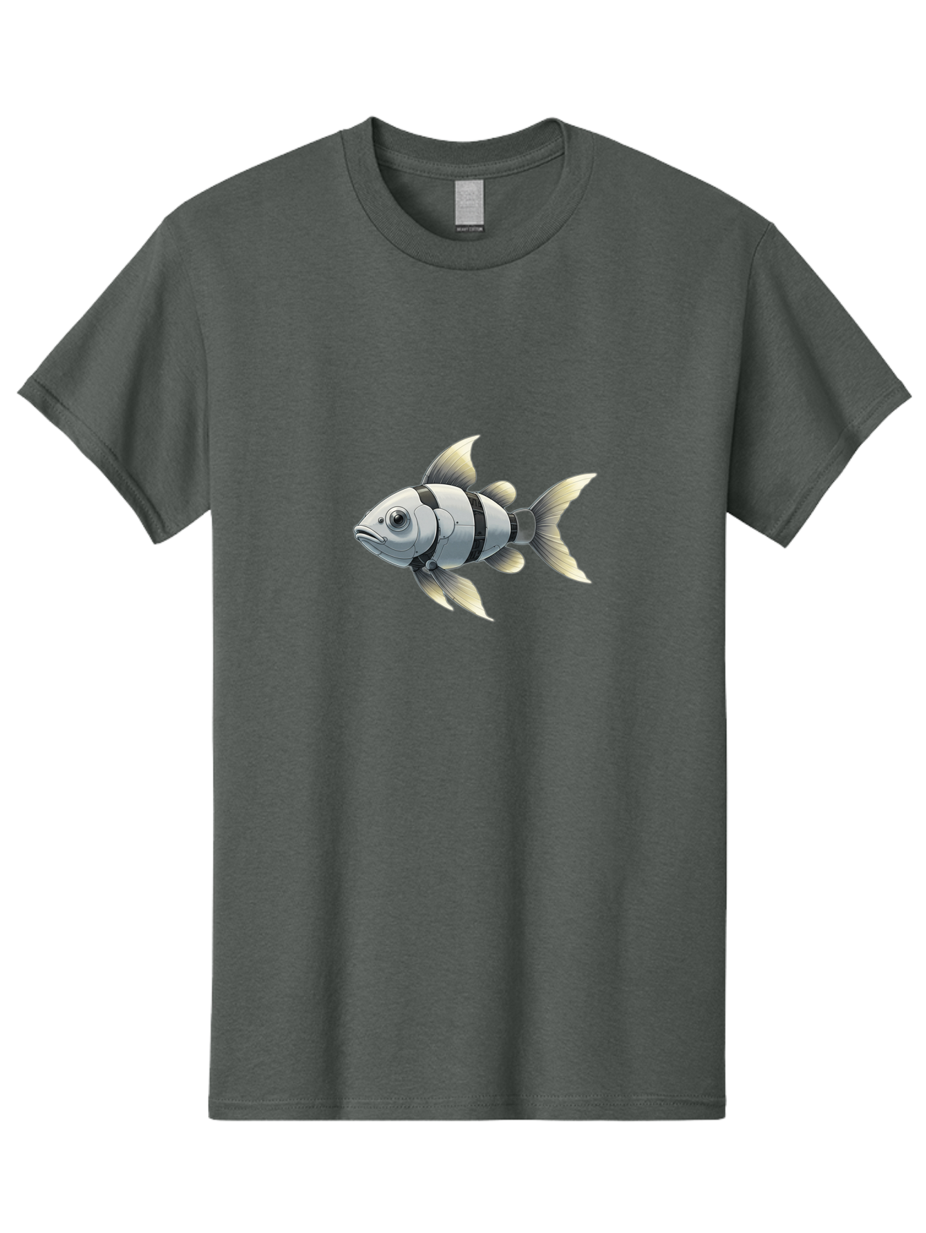 Robotic-Fish-1 Men'S Graphic Tee, 100% Cotton, Comfortable Casual Summer Wear, Machine Washable, Vintage Camera, Old Camera, Antique Camera, Black Camera, Classic Photography, Photography Equipment, Nostalgic Device, Film Camera, Camera Art Bal265