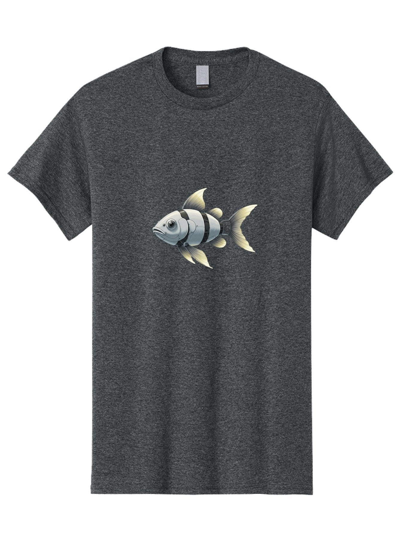 Robotic-Fish-1 Men'S Graphic Tee, 100% Cotton, Comfortable Casual Summer Wear, Machine Washable, Vintage Camera, Old Camera, Antique Camera, Black Camera, Classic Photography, Photography Equipment, Nostalgic Device, Film Camera, Camera Art Bal265 15