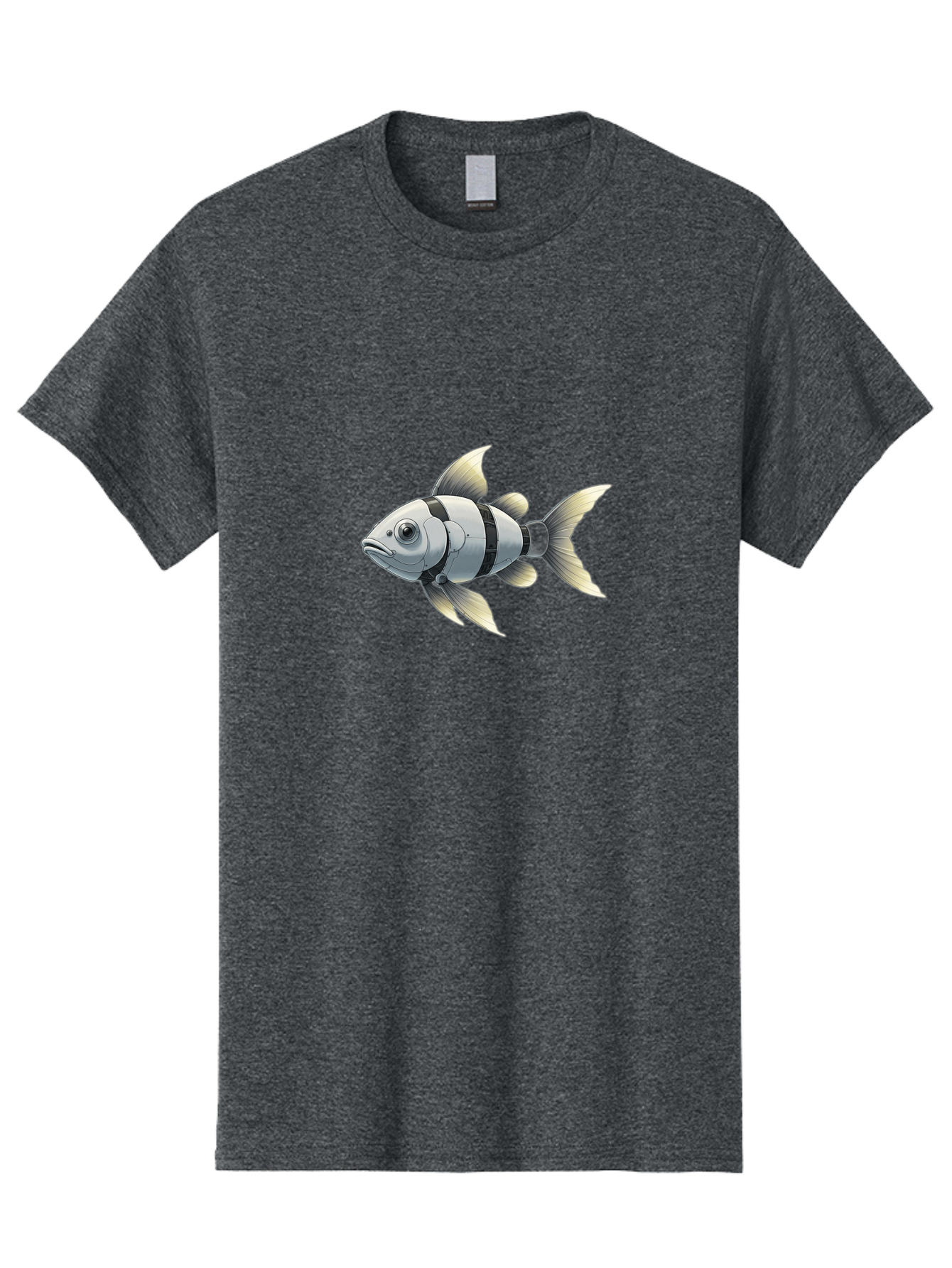 Robotic-Fish-1 Men'S Graphic Tee, 100% Cotton, Comfortable Casual Summer Wear, Machine Washable, Vintage Camera, Old Camera, Antique Camera, Black Camera, Classic Photography, Photography Equipment, Nostalgic Device, Film Camera, Camera Art Bal265