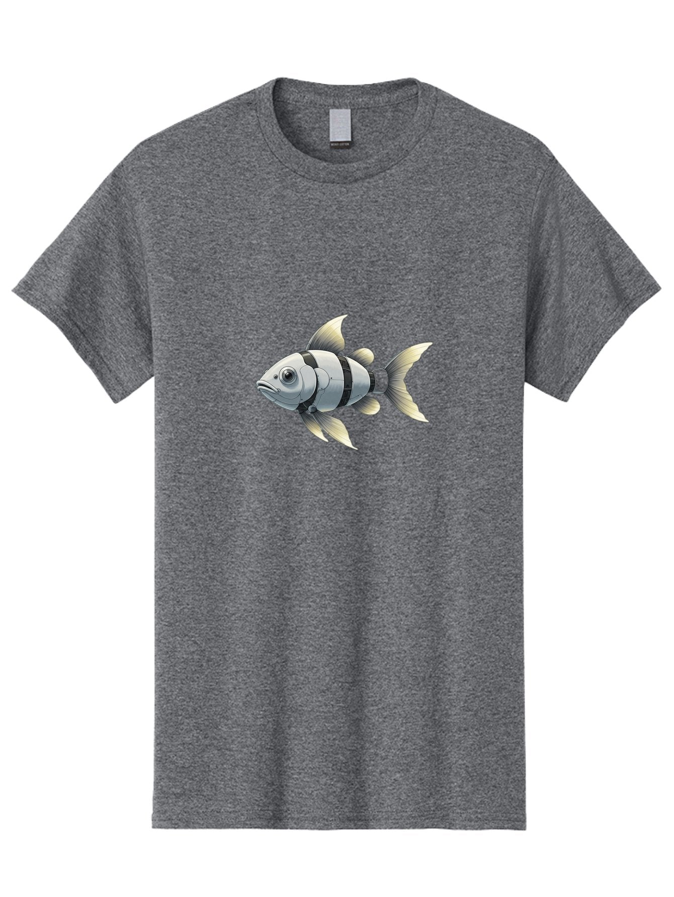 Robotic-Fish-1 Men'S Graphic Tee, 100% Cotton, Comfortable Casual Summer Wear, Machine Washable, Vintage Camera, Old Camera, Antique Camera, Black Camera, Classic Photography, Photography Equipment, Nostalgic Device, Film Camera, Camera Art Bal265 4