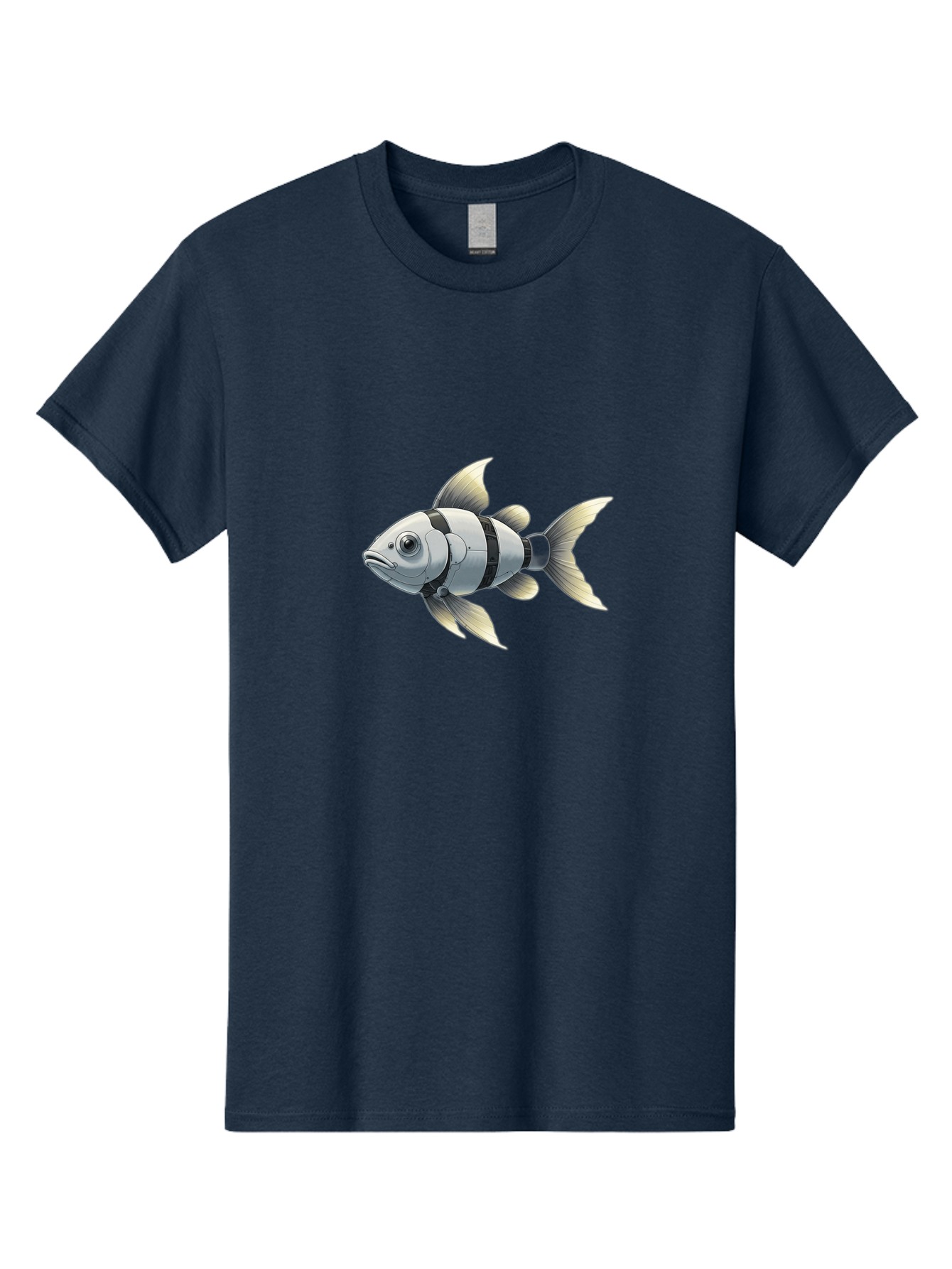 Robotic-Fish-1 Men'S Graphic Tee, 100% Cotton, Comfortable Casual Summer Wear, Machine Washable, Vintage Camera, Old Camera, Antique Camera, Black Camera, Classic Photography, Photography Equipment, Nostalgic Device, Film Camera, Camera Art Bal265 13