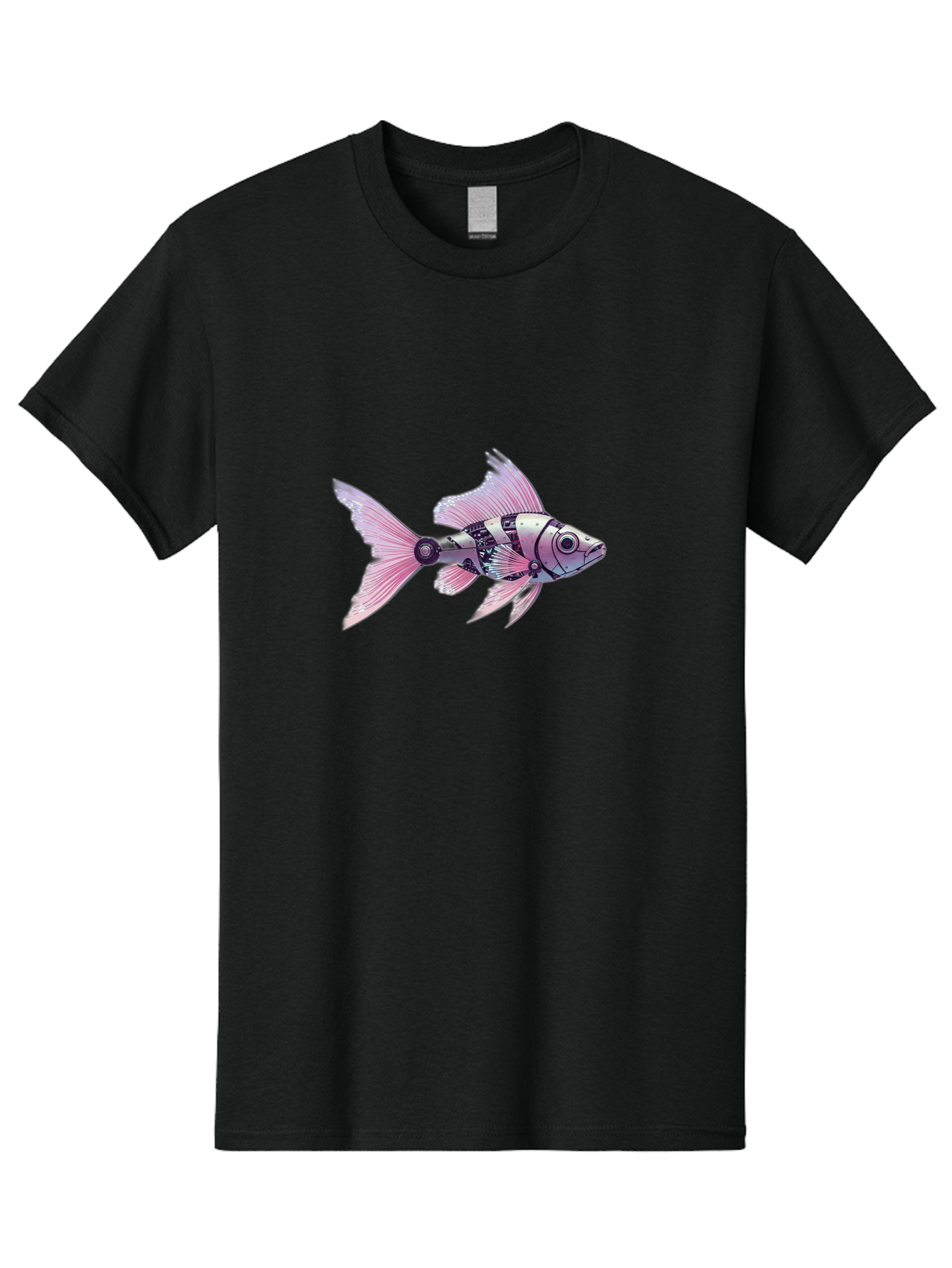 Robotic-Fish-2 Men'S Graphic Tee, 100% Cotton, Comfortable Casual Summer Wear, Machine Washable, Vintage Camera, Old Camera, Antique Camera, Black Camera, Classic Photography, Photography Equipment, Nostalgic Device, Film Camera, Camera Art Bal266