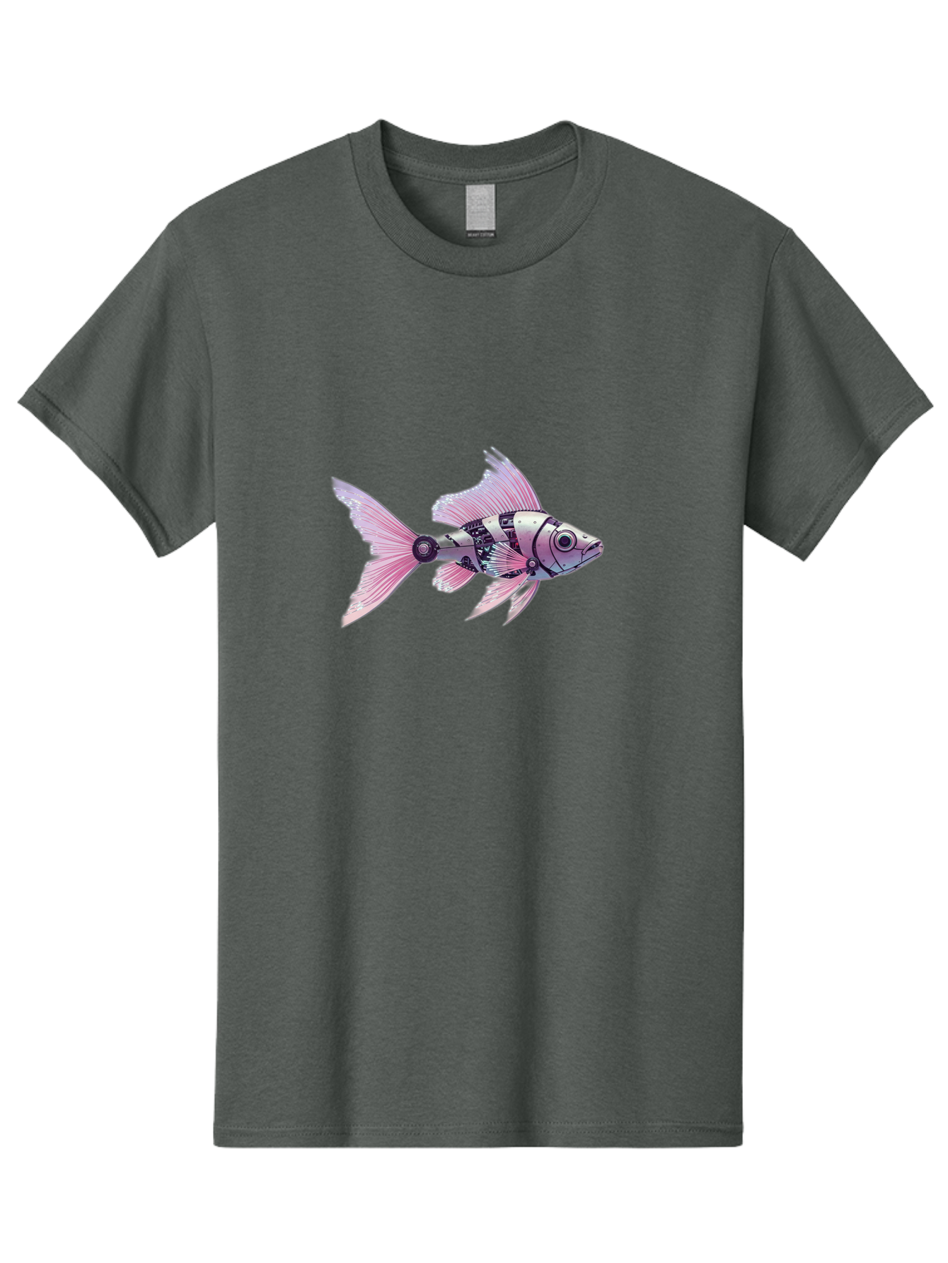 Robotic-Fish-2 Men'S Graphic Tee, 100% Cotton, Comfortable Casual Summer Wear, Machine Washable, Vintage Camera, Old Camera, Antique Camera, Black Camera, Classic Photography, Photography Equipment, Nostalgic Device, Film Camera, Camera Art Bal266 15
