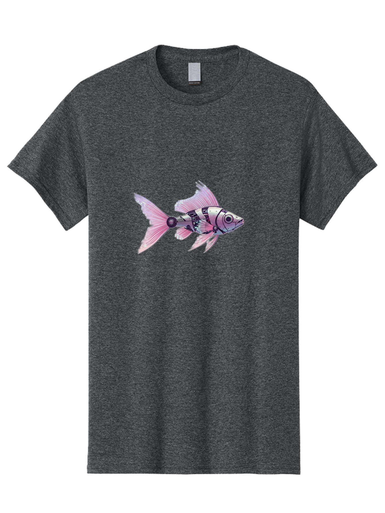 Robotic-Fish-2 Men'S Graphic Tee, 100% Cotton, Comfortable Casual Summer Wear, Machine Washable, Vintage Camera, Old Camera, Antique Camera, Black Camera, Classic Photography, Photography Equipment, Nostalgic Device, Film Camera, Camera Art Bal266