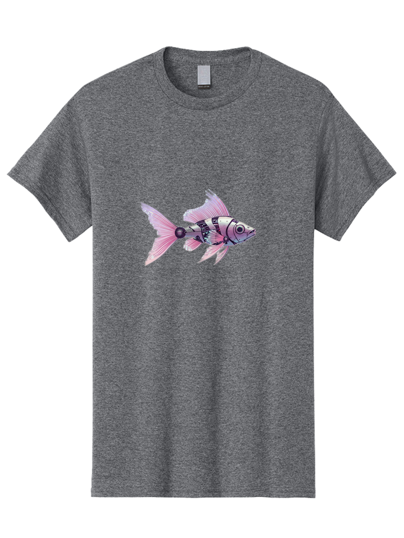 Robotic-Fish-2 Men'S Graphic Tee, 100% Cotton, Comfortable Casual Summer Wear, Machine Washable, Vintage Camera, Old Camera, Antique Camera, Black Camera, Classic Photography, Photography Equipment, Nostalgic Device, Film Camera, Camera Art Bal266 6