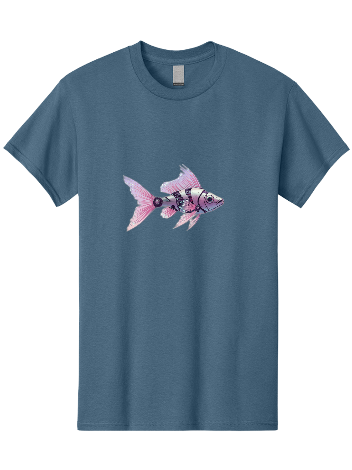 Robotic-Fish-2 Men'S Graphic Tee, 100% Cotton, Comfortable Casual Summer Wear, Machine Washable, Vintage Camera, Old Camera, Antique Camera, Black Camera, Classic Photography, Photography Equipment, Nostalgic Device, Film Camera, Camera Art Bal266 14