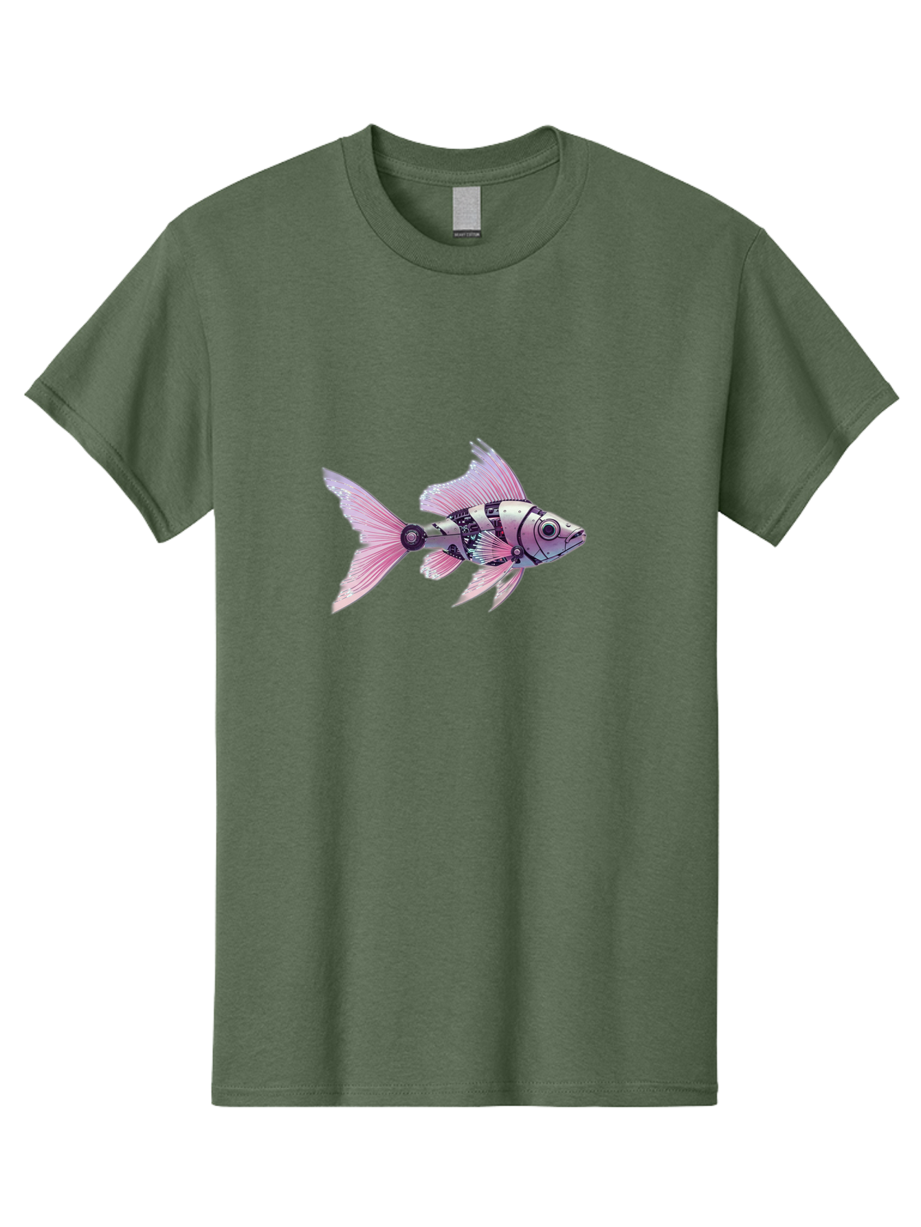 Robotic-Fish-2 Men'S Graphic Tee, 100% Cotton, Comfortable Casual Summer Wear, Machine Washable, Vintage Camera, Old Camera, Antique Camera, Black Camera, Classic Photography, Photography Equipment, Nostalgic Device, Film Camera, Camera Art Bal266 3