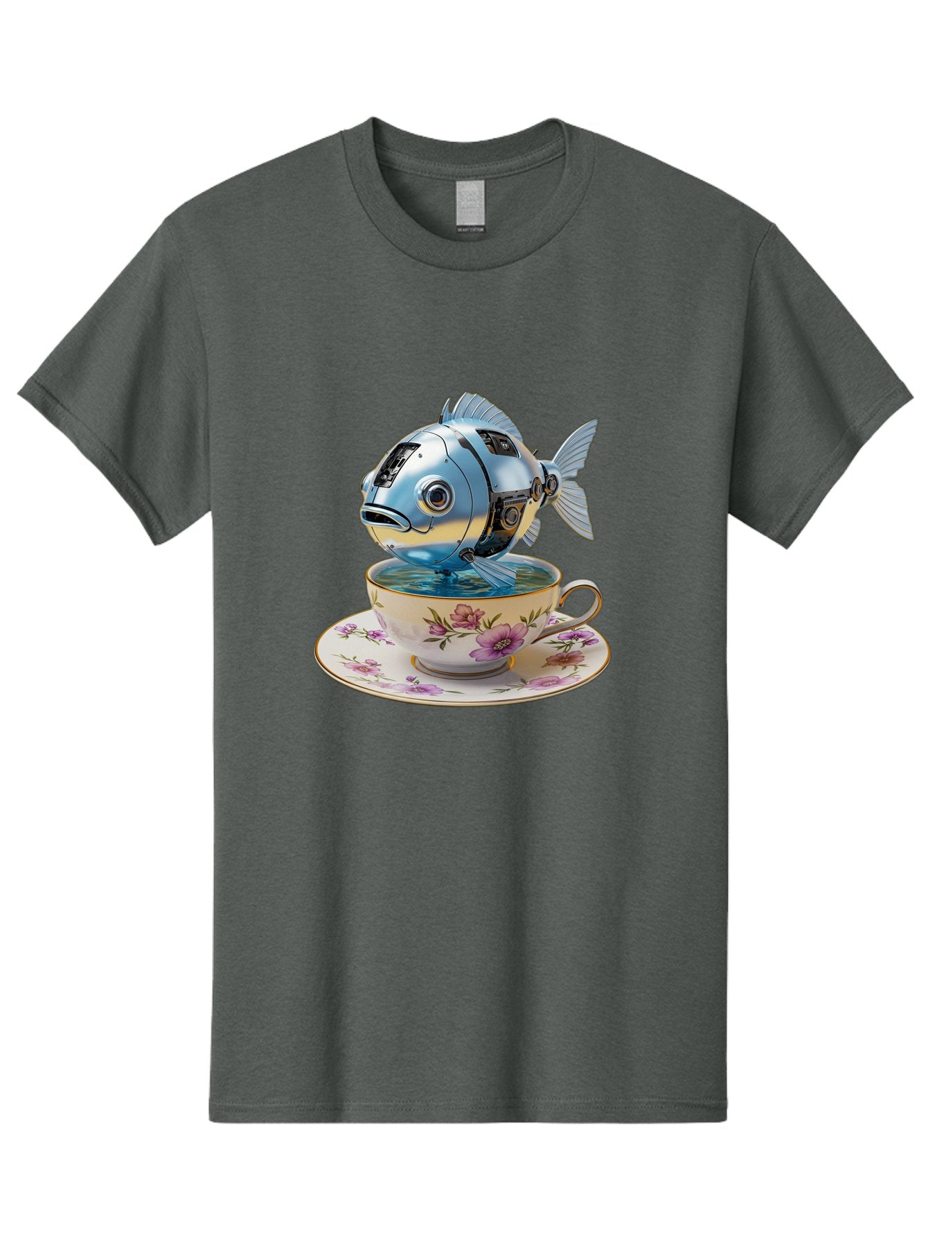 Robotic-Fish-Teacup Men'S Graphic Tee, 100% Cotton, Comfortable Casual Summer Wear, Machine Washable, Vintage Camera, Old Camera, Antique Camera, Black Camera, Classic Photography, Photography Equipment, Nostalgic Device, Film Camera, Bal267 13