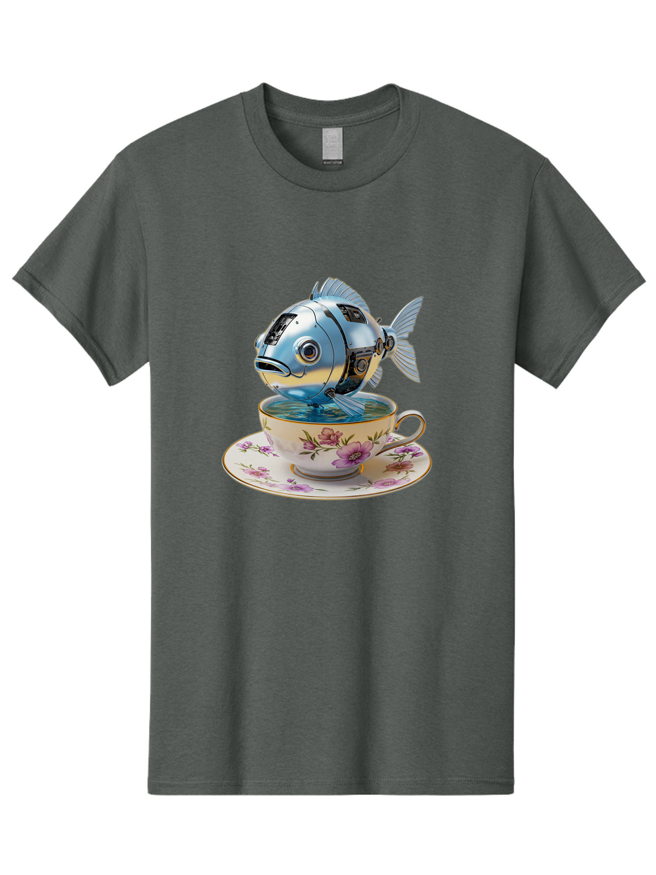 Robotic-Fish-Teacup Men'S Graphic Tee, 100% Cotton, Comfortable Casual Summer Wear, Machine Washable, Vintage Camera, Old Camera, Antique Camera, Black Camera, Classic Photography, Photography Equipment, Nostalgic Device, Film Camera, Bal267 15