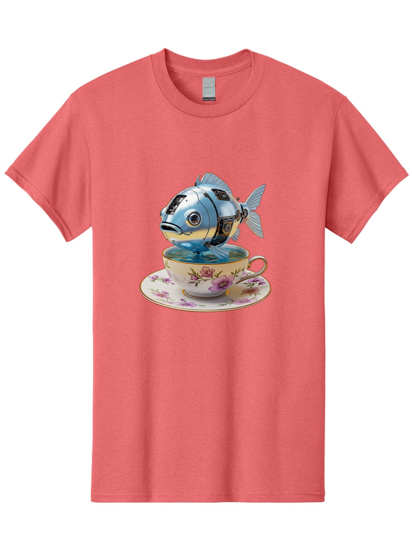 Robotic-Fish-Teacup Men'S Graphic Tee, 100% Cotton, Comfortable Casual Summer Wear, Machine Washable, Vintage Camera, Old Camera, Antique Camera, Black Camera, Classic Photography, Photography Equipment, Nostalgic Device, Film Camera, Bal267 7
