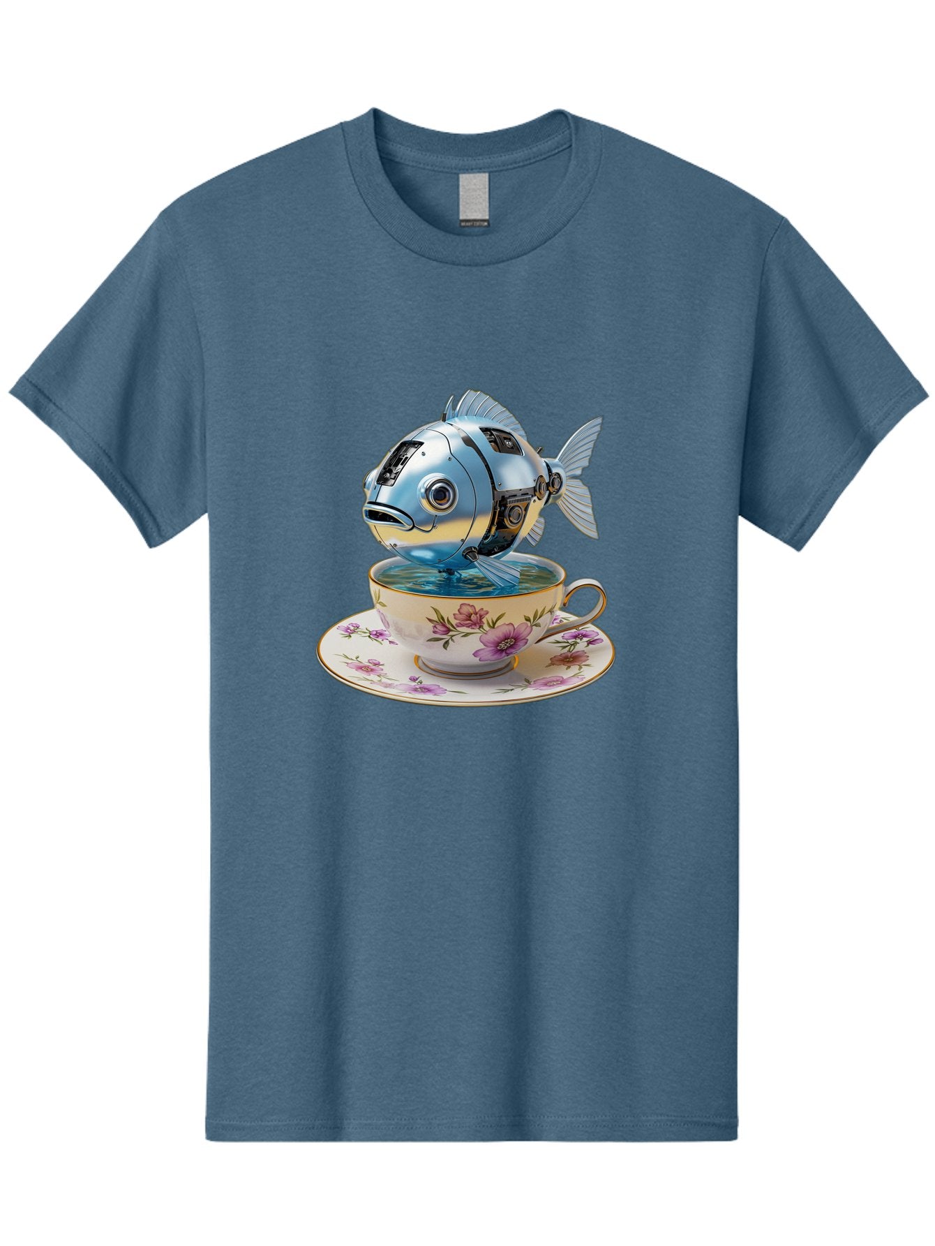 Robotic-Fish-Teacup Men'S Graphic Tee, 100% Cotton, Comfortable Casual Summer Wear, Machine Washable, Vintage Camera, Old Camera, Antique Camera, Black Camera, Classic Photography, Photography Equipment, Nostalgic Device, Film Camera, Bal267 9