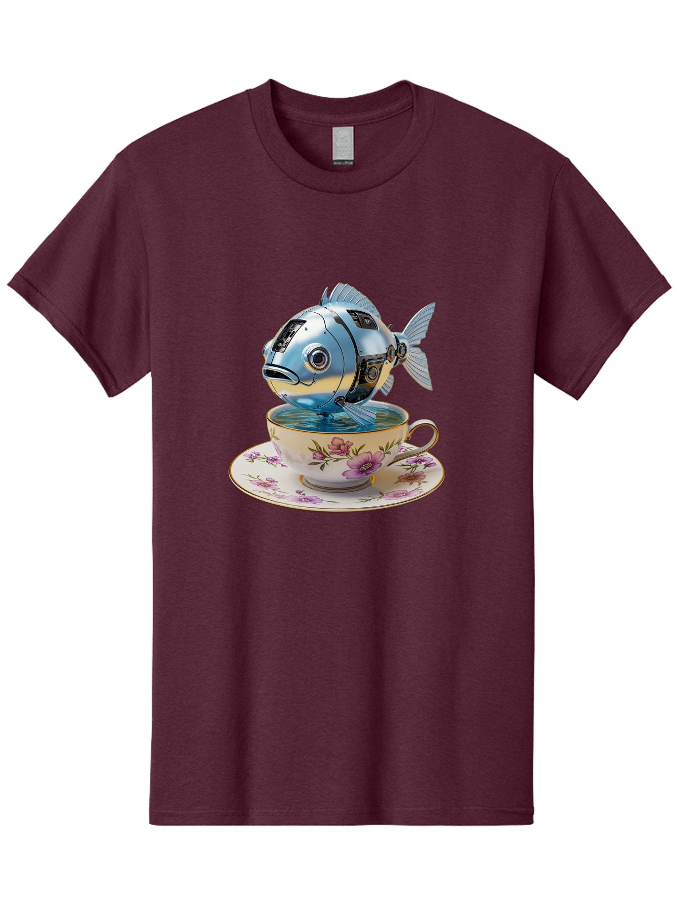 Robotic-Fish-Teacup Men'S Graphic Tee, 100% Cotton, Comfortable Casual Summer Wear, Machine Washable, Vintage Camera, Old Camera, Antique Camera, Black Camera, Classic Photography, Photography Equipment, Nostalgic Device, Film Camera, Bal267 14