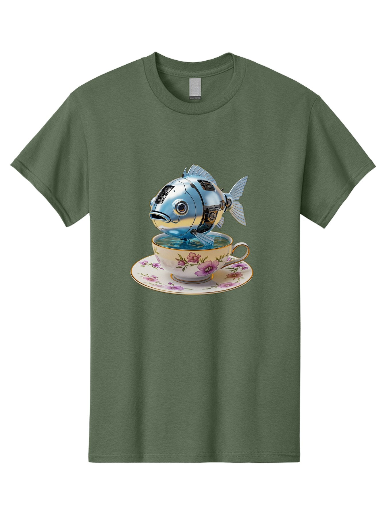 Robotic-Fish-Teacup Men'S Graphic Tee, 100% Cotton, Comfortable Casual Summer Wear, Machine Washable, Vintage Camera, Old Camera, Antique Camera, Black Camera, Classic Photography, Photography Equipment, Nostalgic Device, Film Camera, Bal267 6