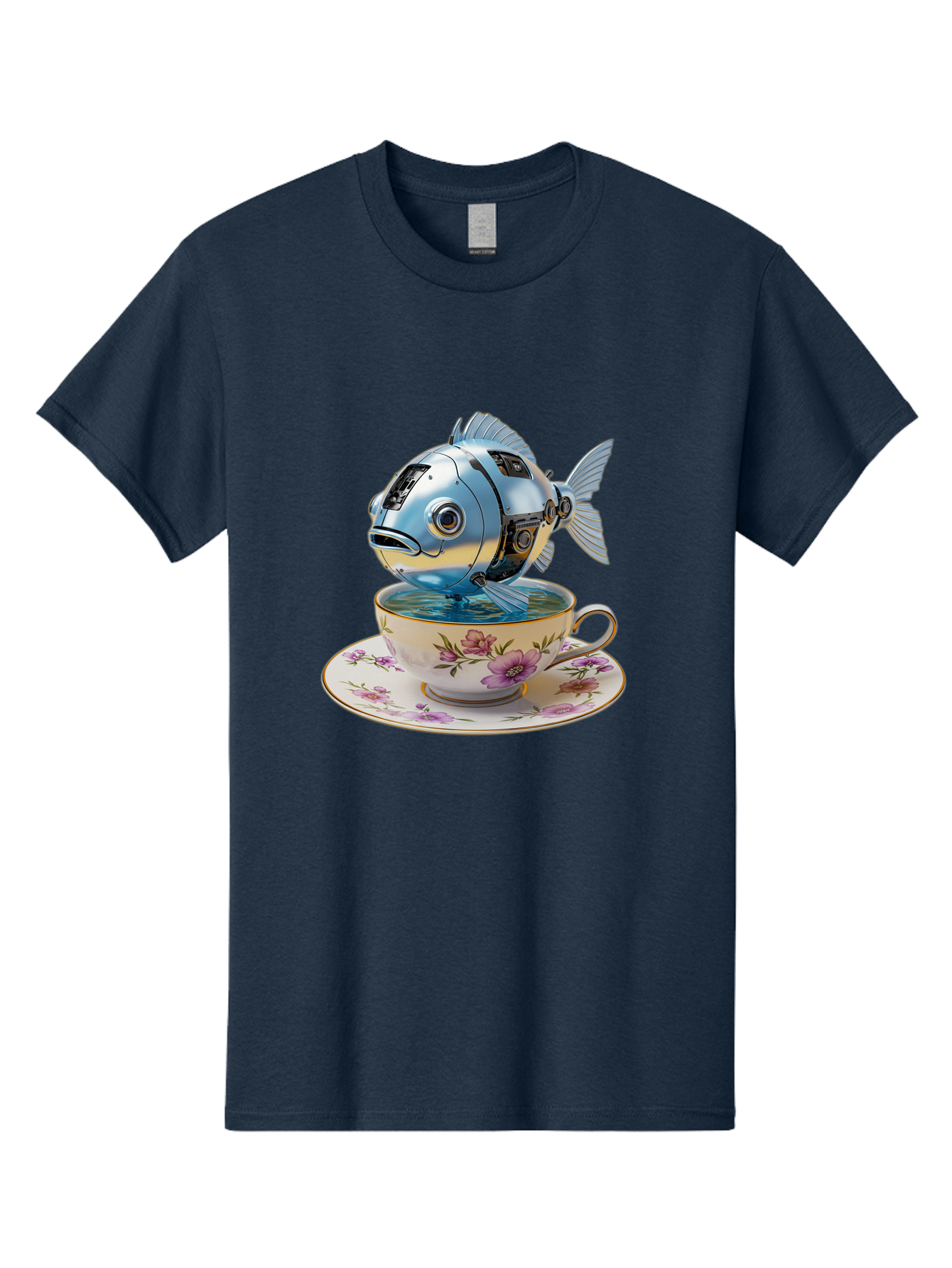 Robotic-Fish-Teacup Men'S Graphic Tee, 100% Cotton, Comfortable Casual Summer Wear, Machine Washable, Vintage Camera, Old Camera, Antique Camera, Black Camera, Classic Photography, Photography Equipment, Nostalgic Device, Film Camera, Bal267 8