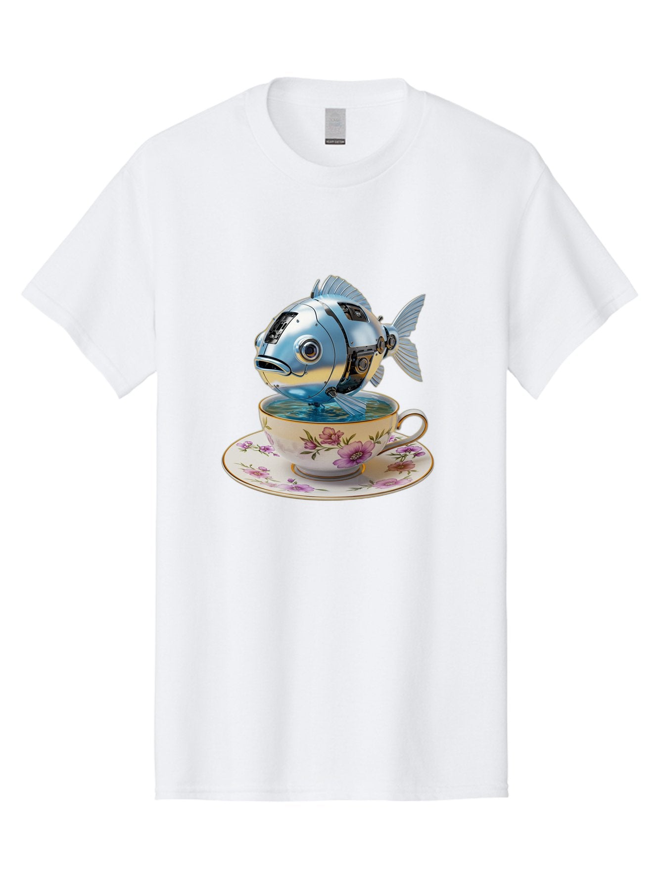 Robotic-Fish-Teacup Men'S Graphic Tee, 100% Cotton, Comfortable Casual Summer Wear, Machine Washable, Vintage Camera, Old Camera, Antique Camera, Black Camera, Classic Photography, Photography Equipment, Nostalgic Device, Film Camera, Bal267 10