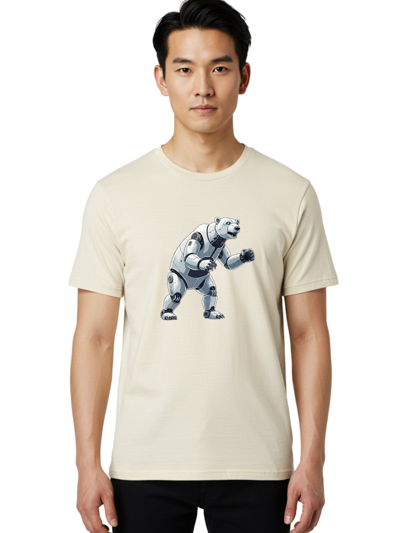 Robotic-Polar-Bear Men'S Graphic Tee, 100% Cotton, Comfortable Casual Summer Wear, Machine Washable, Vintage Camera, Old Camera, Antique Camera, Black Camera, Classic Photography, Photography Equipment, Nostalgic Device, Film Camera, Bal269 28