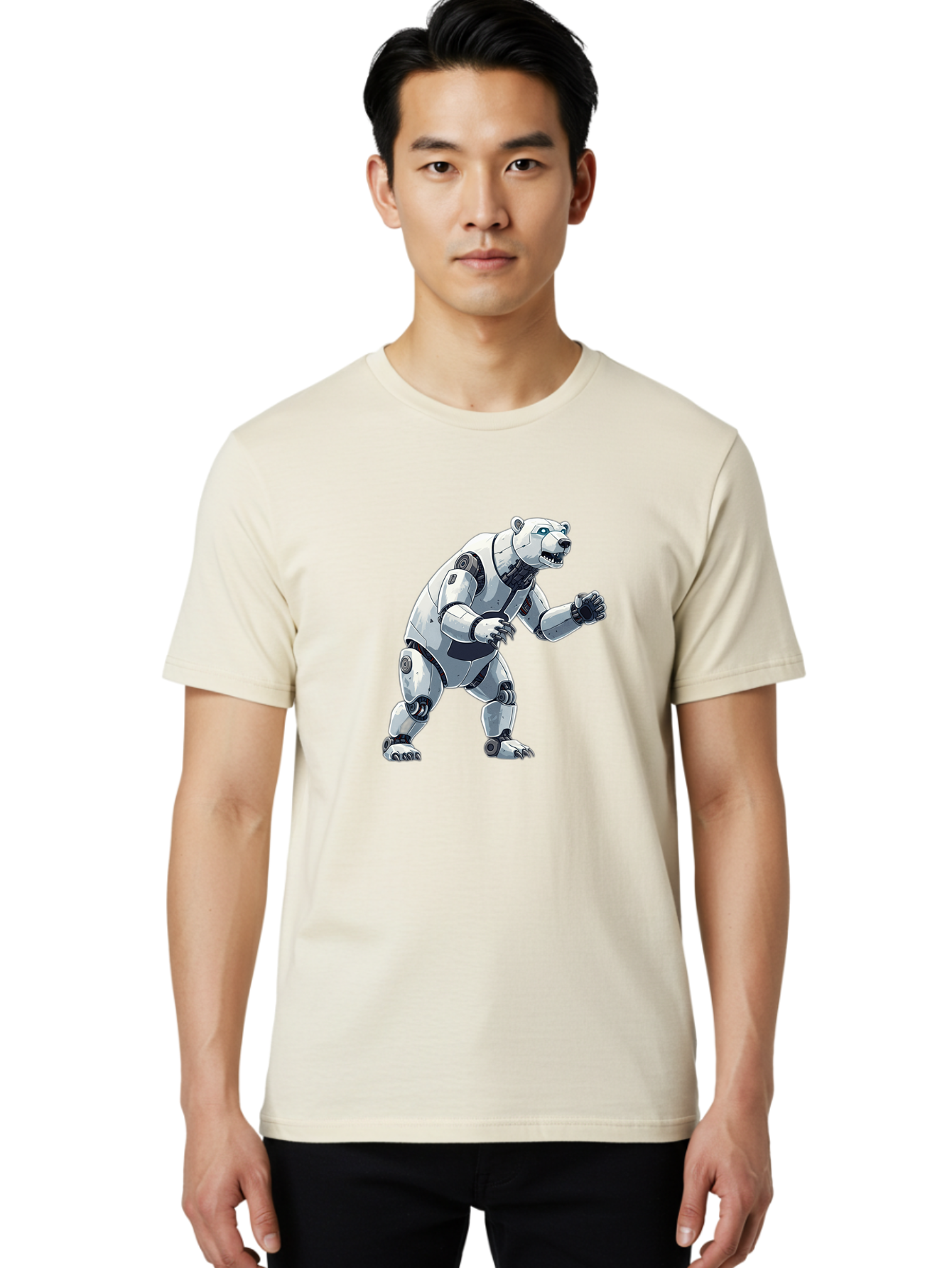 Robotic-Polar-Bear Men'S Graphic Tee, 100% Cotton, Comfortable Casual Summer Wear, Machine Washable, Vintage Camera, Old Camera, Antique Camera, Black Camera, Classic Photography, Photography Equipment, Nostalgic Device, Film Camera, Bal269 18