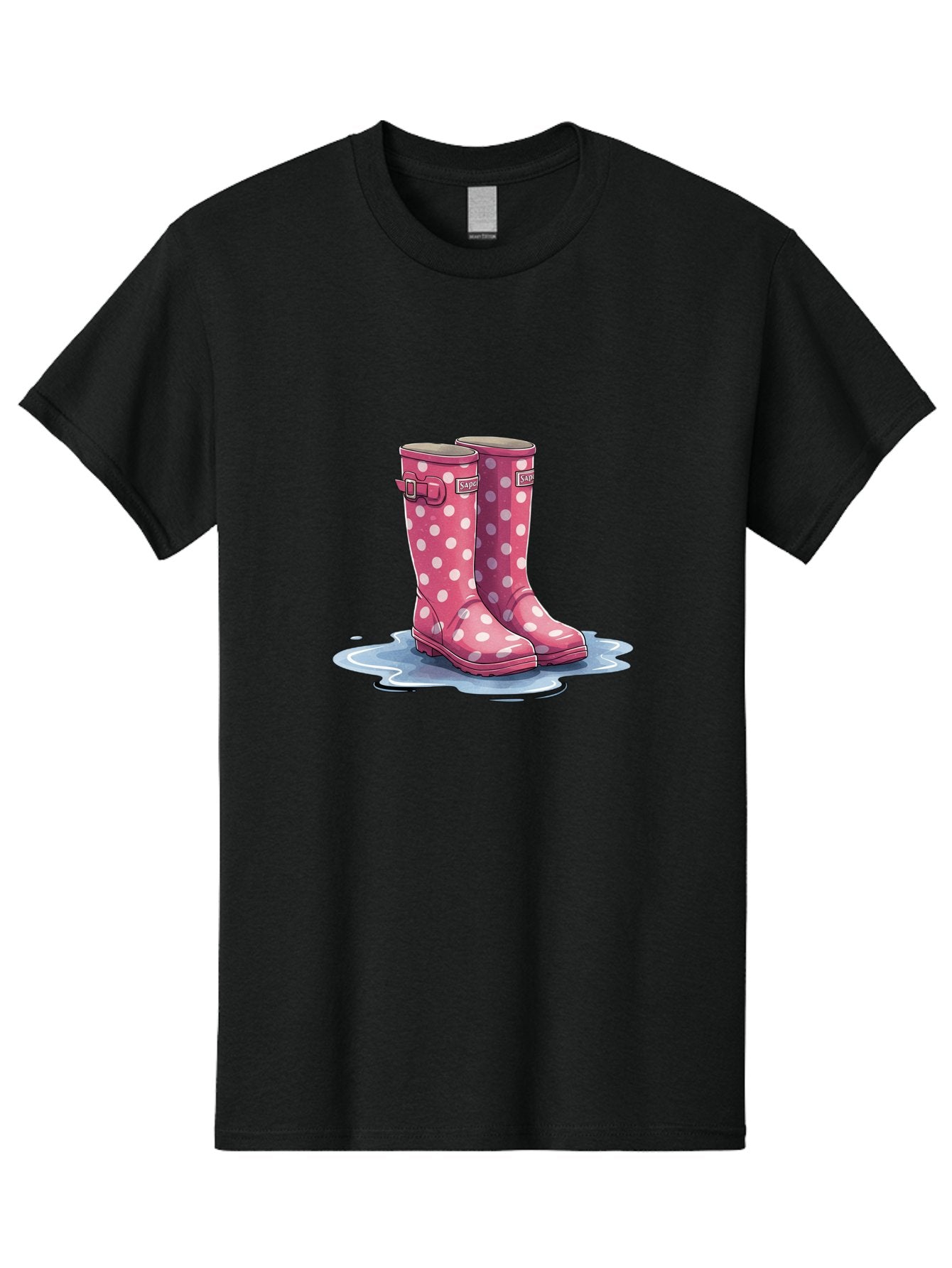 Safari-Pink-Polka-Dot-Rain-Boots Men'S Graphic Tee, 100% Cotton, Comfortable Casual Summer Wear, Machine Washable, Vintage Camera, Old Camera, Antique Camera, Black Camera, Classic Photography, Photography Equipment, Nostalgic Device, Bal281 14