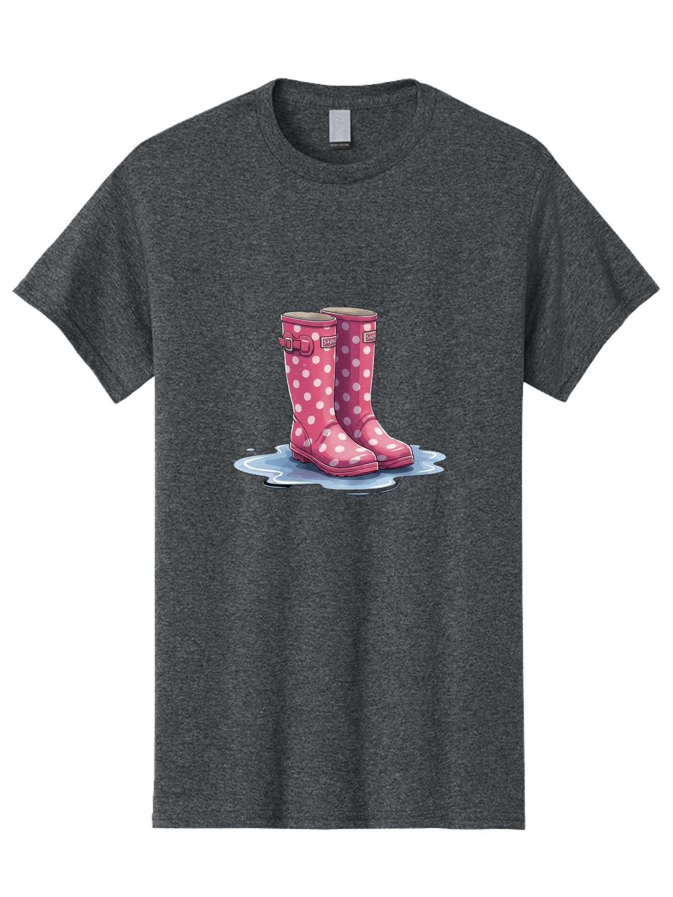Safari-Pink-Polka-Dot-Rain-Boots Men'S Graphic Tee, 100% Cotton, Comfortable Casual Summer Wear, Machine Washable, Vintage Camera, Old Camera, Antique Camera, Black Camera, Classic Photography, Photography Equipment, Nostalgic Device, Bal281 6