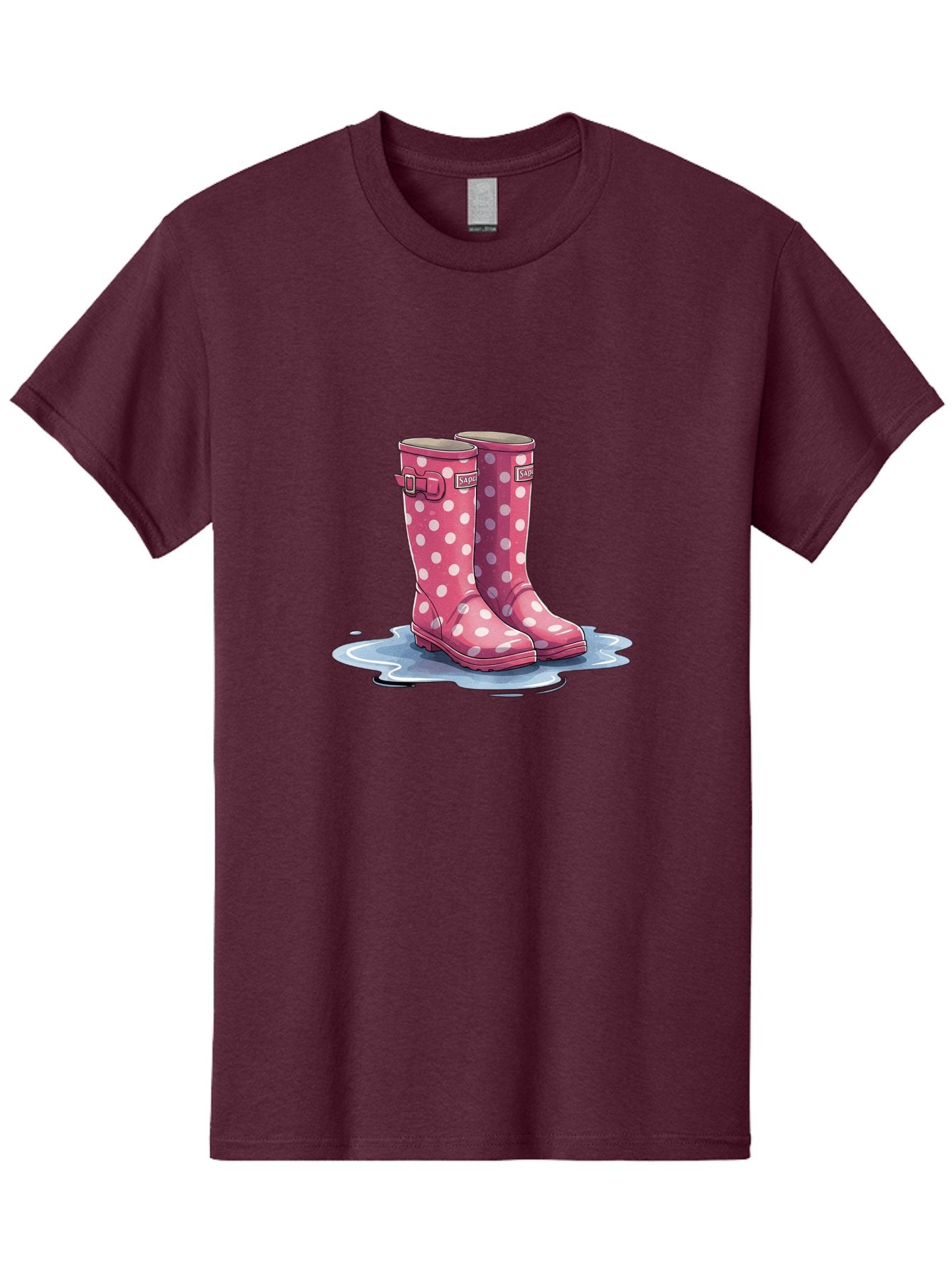 Safari-Pink-Polka-Dot-Rain-Boots Men'S Graphic Tee, 100% Cotton, Comfortable Casual Summer Wear, Machine Washable, Vintage Camera, Old Camera, Antique Camera, Black Camera, Classic Photography, Photography Equipment, Nostalgic Device, Bal281 15