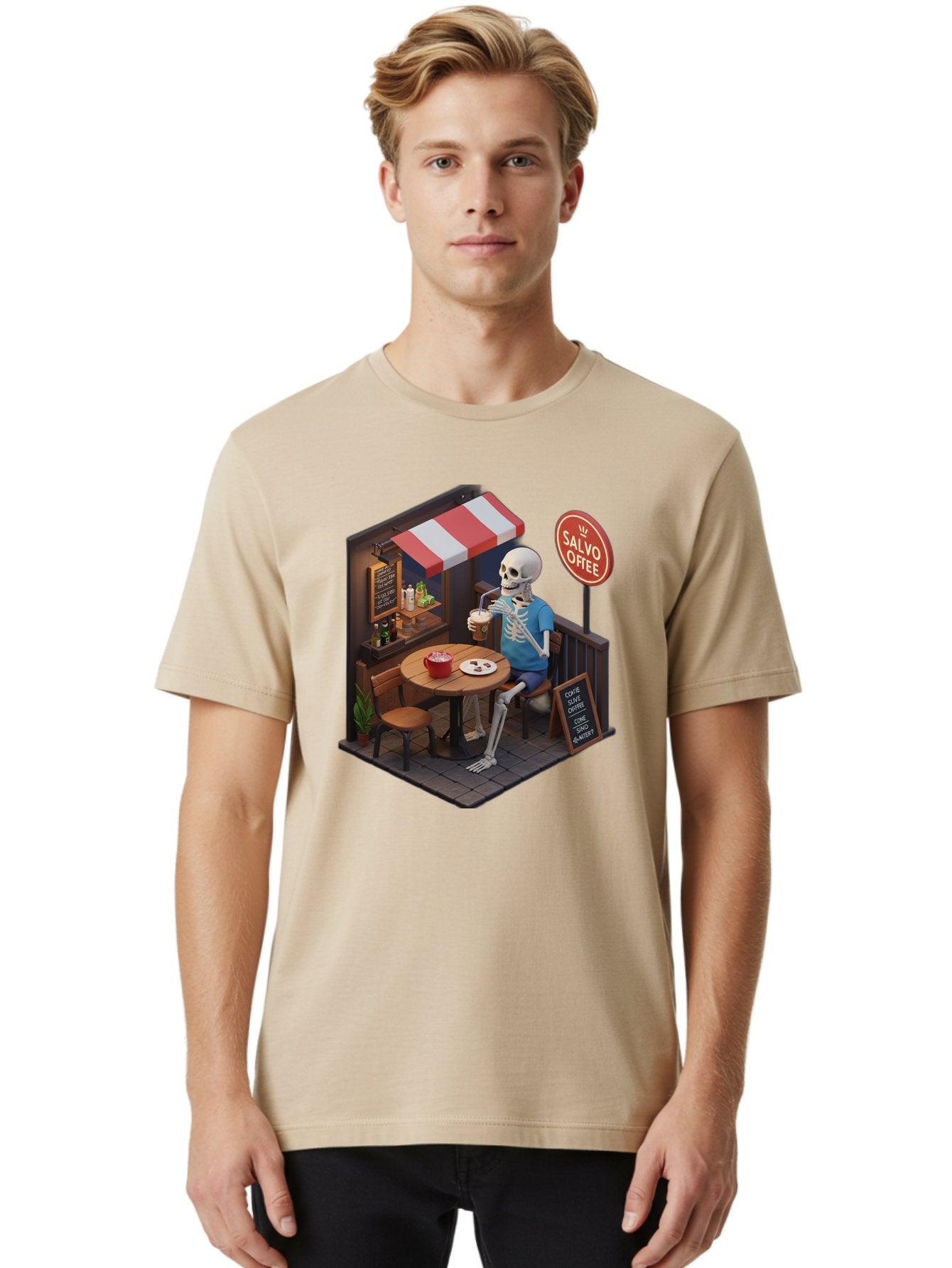 Salvo-Coffee Men'S Graphic Tee, 100% Cotton, Comfortable Casual Summer Wear, Machine Washable, Vintage Camera, Old Camera, Antique Camera, Black Camera, Classic Photography, Photography Equipment, Nostalgic Device, Film Camera, Camera Art Bal283 19