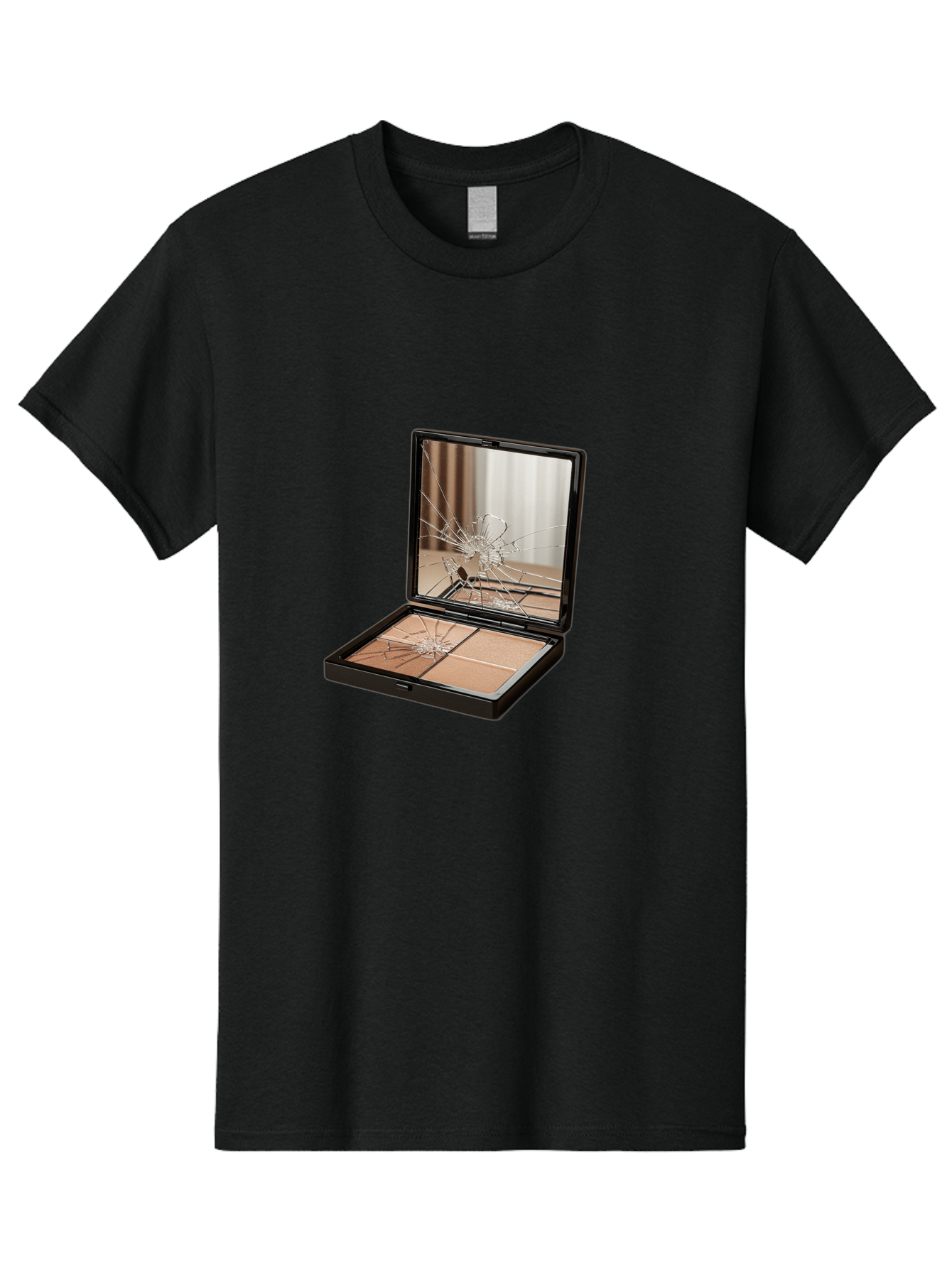 Shattered-Eyeshadow-Compact Men'S Graphic Tee, 100% Cotton, Comfortable Casual Summer Wear, Machine Washable, Vintage Camera, Old Camera, Antique Camera, Black Camera, Classic Photography, Photography Equipment, Nostalgic Device, Film Camera, Bal289