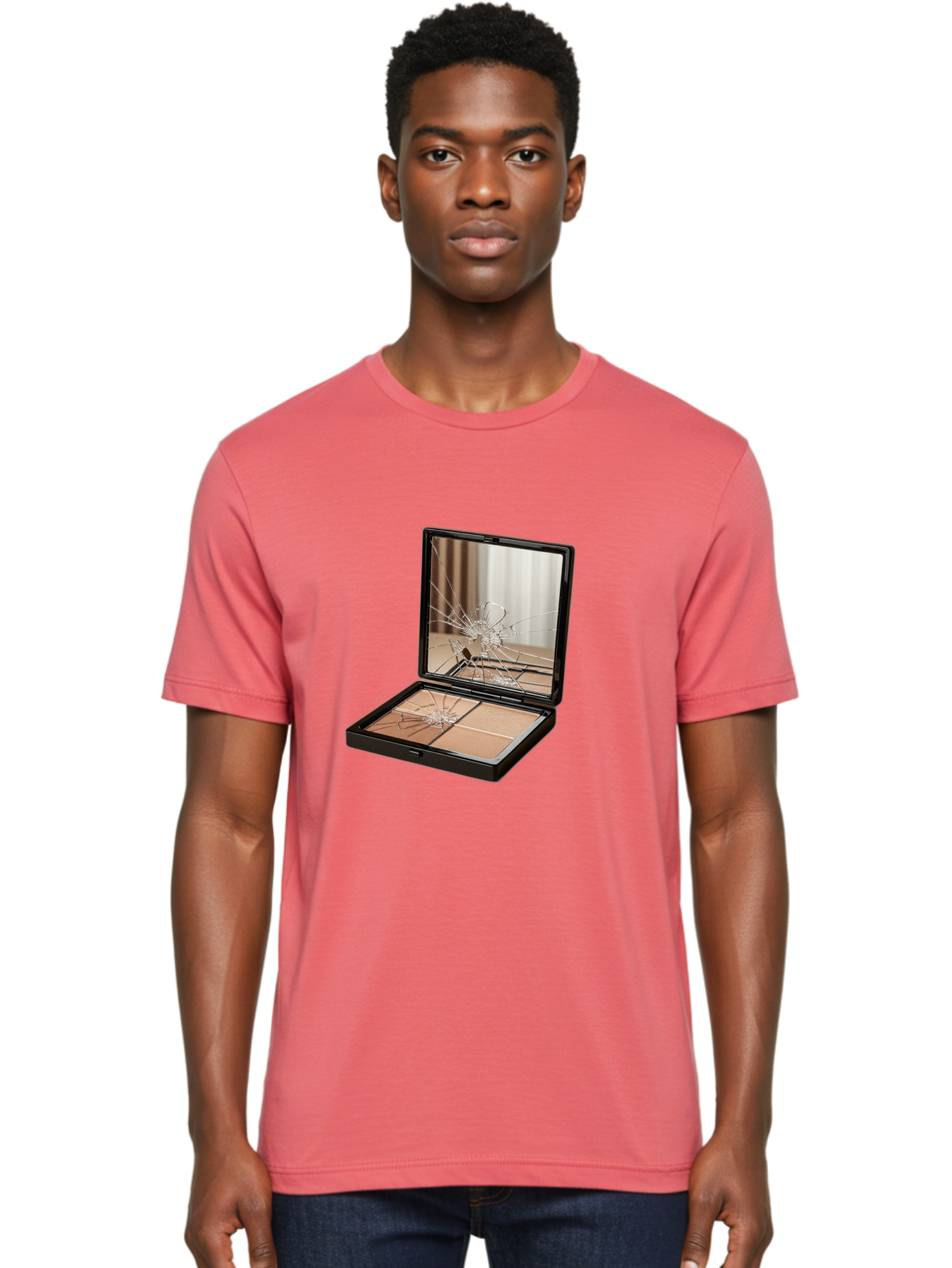 Shattered-Eyeshadow-Compact Men'S Graphic Tee, 100% Cotton, Comfortable Casual Summer Wear, Machine Washable, Vintage Camera, Old Camera, Antique Camera, Black Camera, Classic Photography, Photography Equipment, Nostalgic Device, Film Camera, Bal289 28