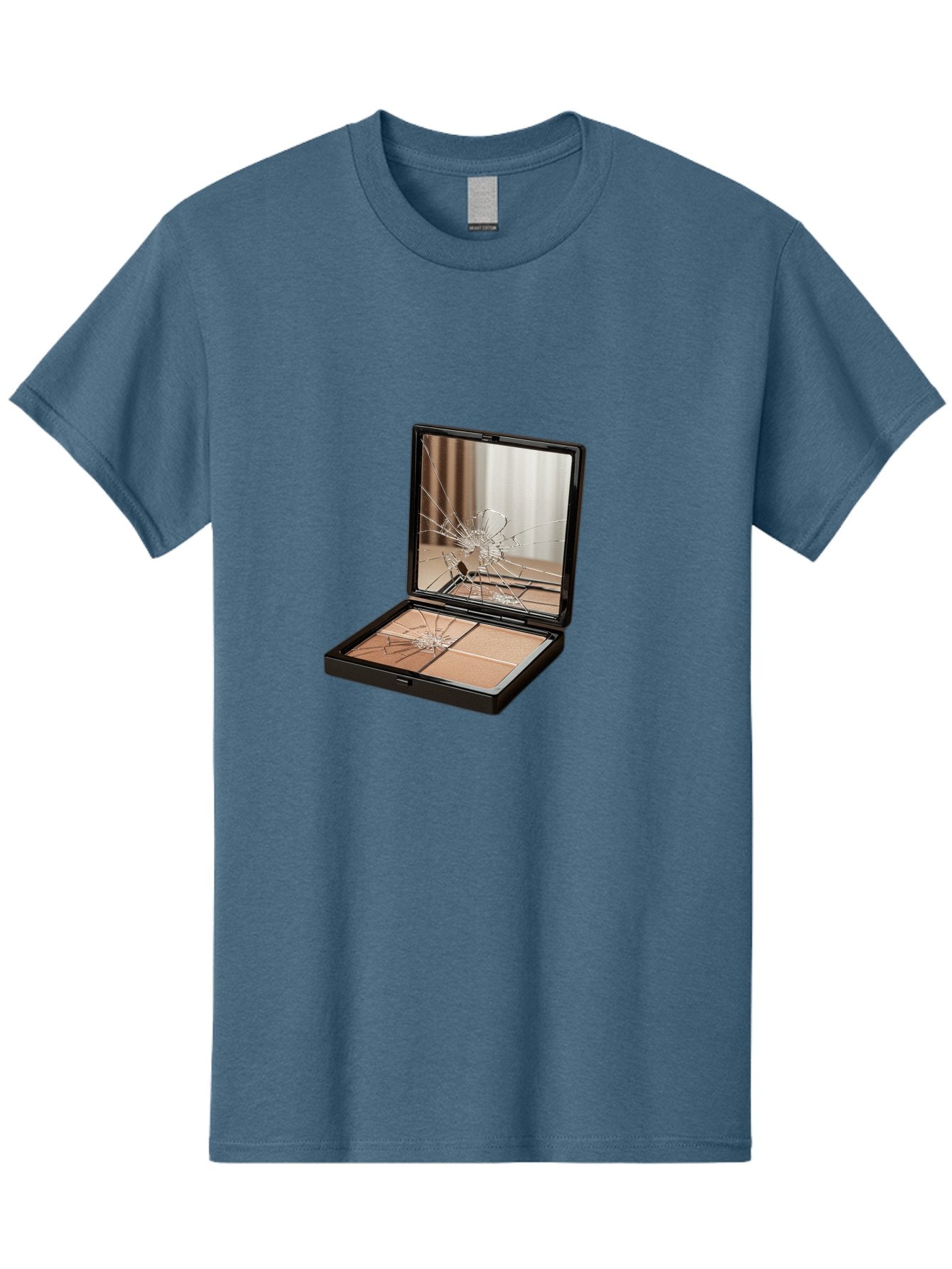 Shattered-Eyeshadow-Compact Men'S Graphic Tee, 100% Cotton, Comfortable Casual Summer Wear, Machine Washable, Vintage Camera, Old Camera, Antique Camera, Black Camera, Classic Photography, Photography Equipment, Nostalgic Device, Film Camera, Bal289 10