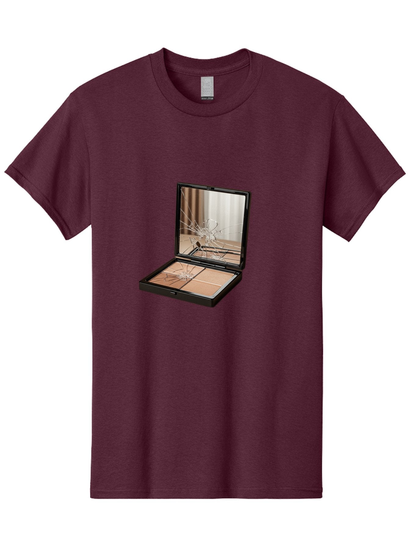 Shattered-Eyeshadow-Compact Men'S Graphic Tee, 100% Cotton, Comfortable Casual Summer Wear, Machine Washable, Vintage Camera, Old Camera, Antique Camera, Black Camera, Classic Photography, Photography Equipment, Nostalgic Device, Film Camera, Bal289 12