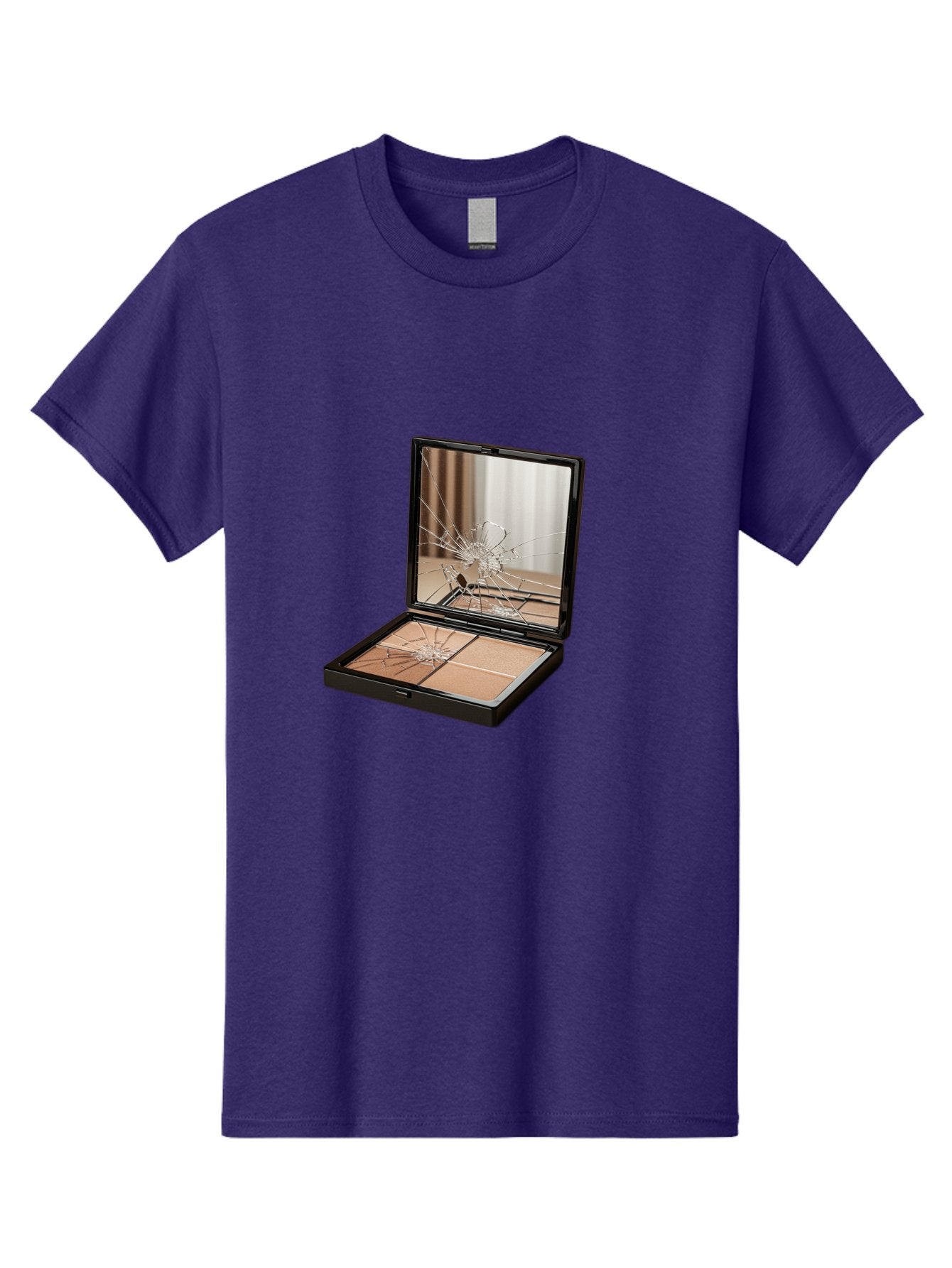 Shattered-Eyeshadow-Compact Men'S Graphic Tee, 100% Cotton, Comfortable Casual Summer Wear, Machine Washable, Vintage Camera, Old Camera, Antique Camera, Black Camera, Classic Photography, Photography Equipment, Nostalgic Device, Film Camera, Bal289 5