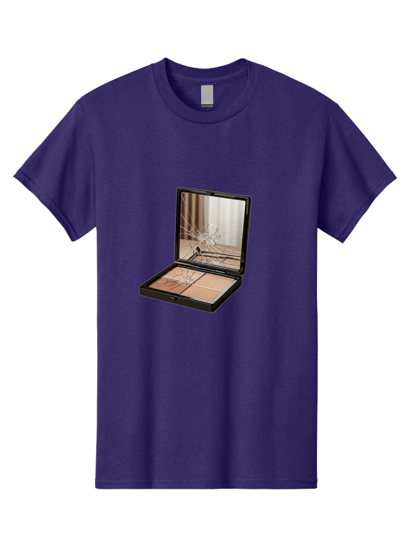 Shattered-Eyeshadow-Compact Men'S Graphic Tee, 100% Cotton, Comfortable Casual Summer Wear, Machine Washable, Vintage Camera, Old Camera, Antique Camera, Black Camera, Classic Photography, Photography Equipment, Nostalgic Device, Film Camera, Bal289 8