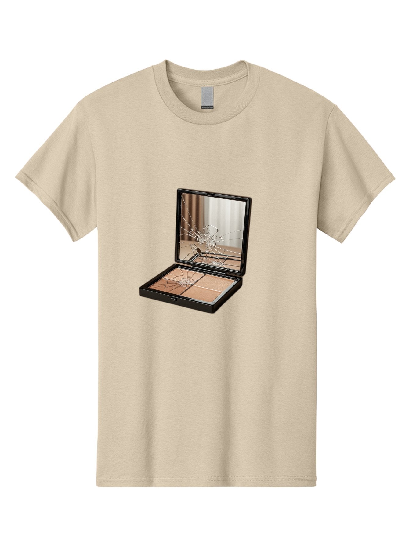 Shattered-Eyeshadow-Compact Men'S Graphic Tee, 100% Cotton, Comfortable Casual Summer Wear, Machine Washable, Vintage Camera, Old Camera, Antique Camera, Black Camera, Classic Photography, Photography Equipment, Nostalgic Device, Film Camera, Bal289 13