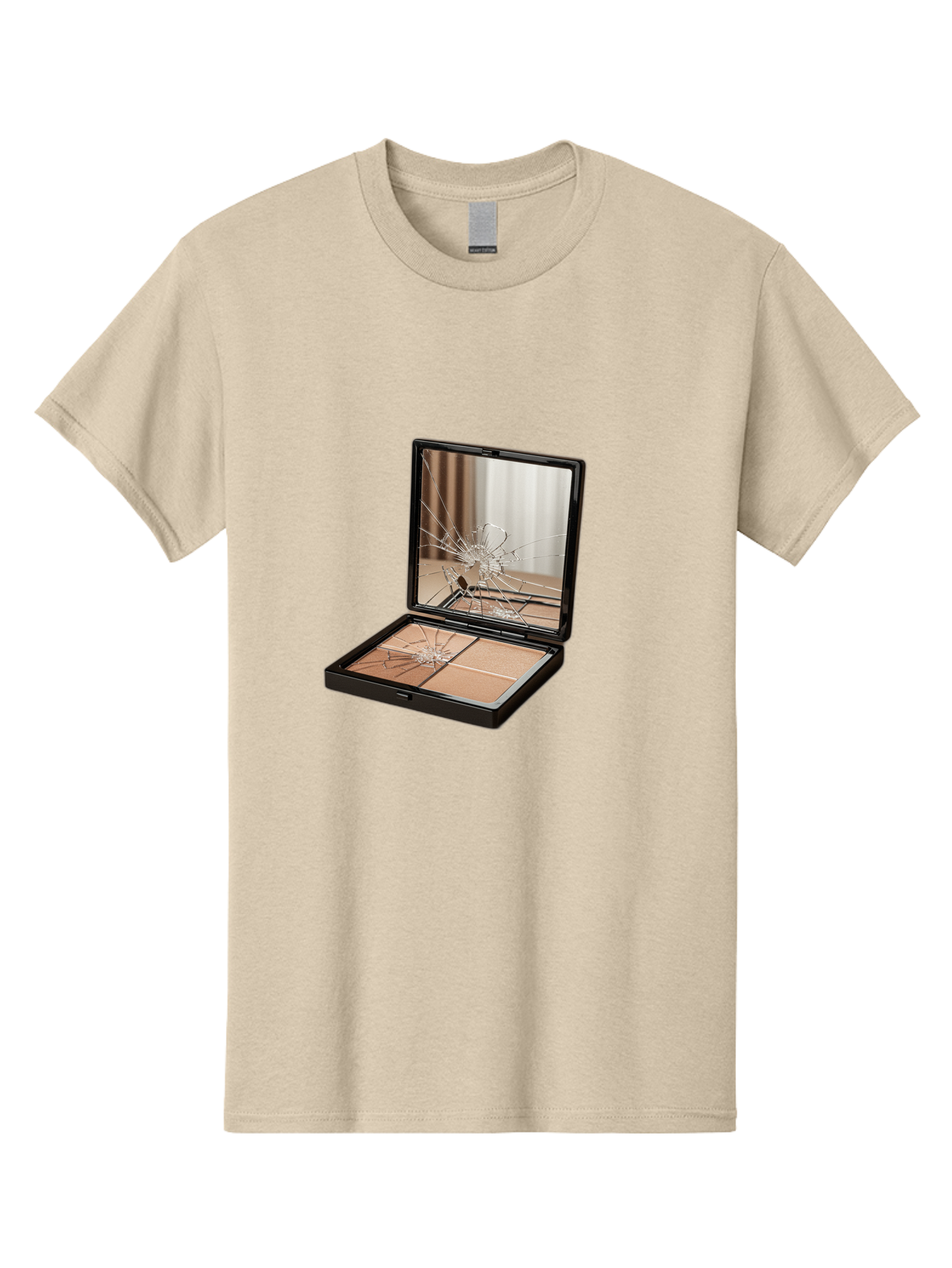 Shattered-Eyeshadow-Compact Men'S Graphic Tee, 100% Cotton, Comfortable Casual Summer Wear, Machine Washable, Vintage Camera, Old Camera, Antique Camera, Black Camera, Classic Photography, Photography Equipment, Nostalgic Device, Film Camera, Bal289 15