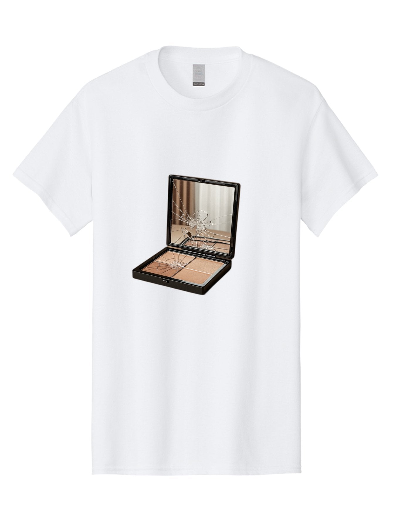 Shattered-Eyeshadow-Compact Men'S Graphic Tee, 100% Cotton, Comfortable Casual Summer Wear, Machine Washable, Vintage Camera, Old Camera, Antique Camera, Black Camera, Classic Photography, Photography Equipment, Nostalgic Device, Film Camera, Bal289 3