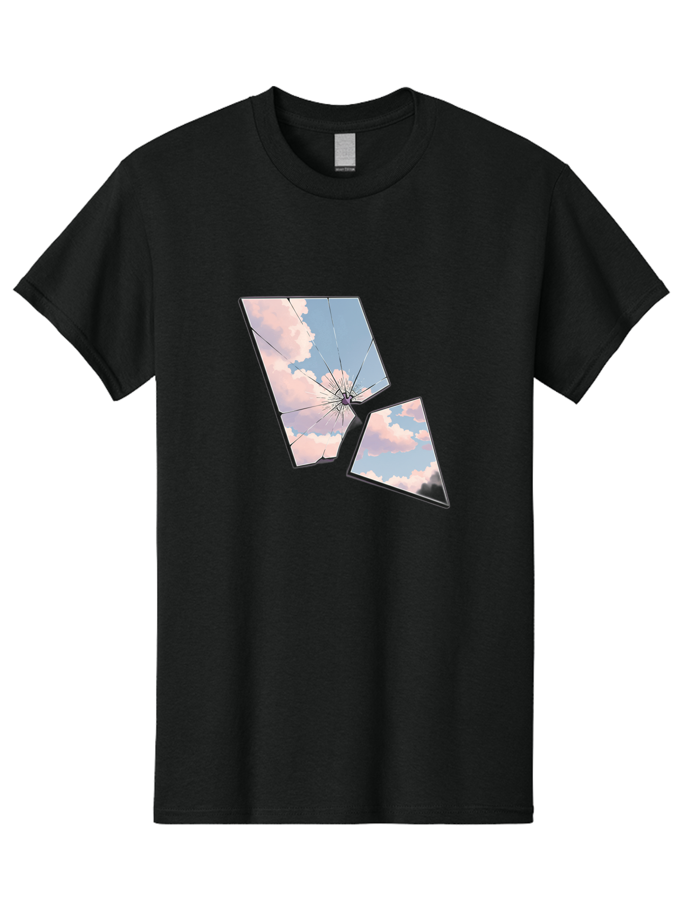 Shattered-Glass-1 Men'S Graphic Tee, 100% Cotton, Comfortable Casual Summer Wear, Machine Washable, Vintage Camera, Old Camera, Antique Camera, Black Camera, Classic Photography, Photography Equipment, Nostalgic Device, Film Camera, Camera Art Bal291 5
