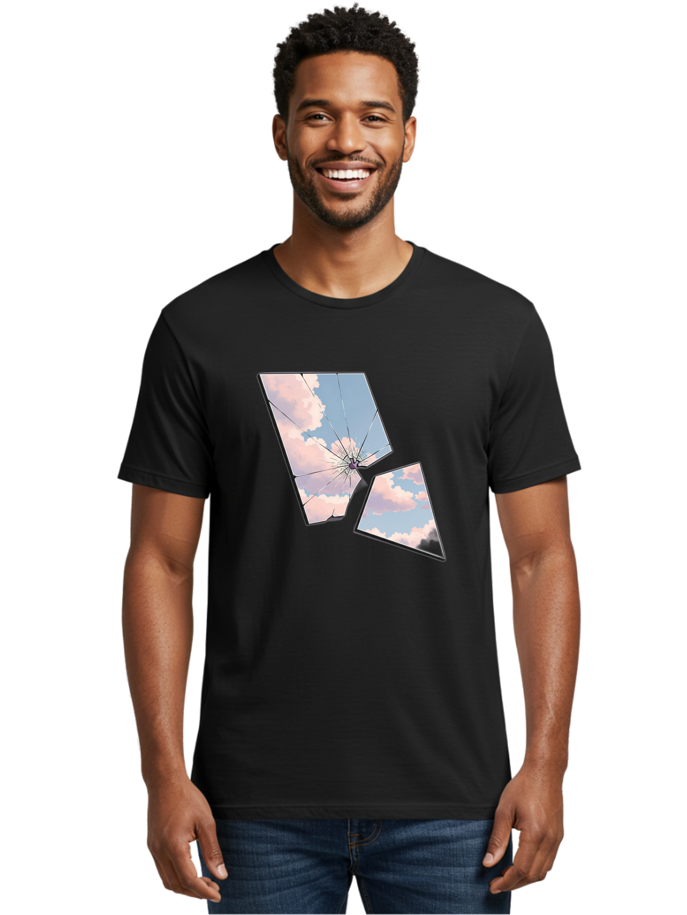 Shattered-Glass-1 Men'S Graphic Tee, 100% Cotton, Comfortable Casual Summer Wear, Machine Washable, Vintage Camera, Old Camera, Antique Camera, Black Camera, Classic Photography, Photography Equipment, Nostalgic Device, Film Camera, Camera Art Bal291 20